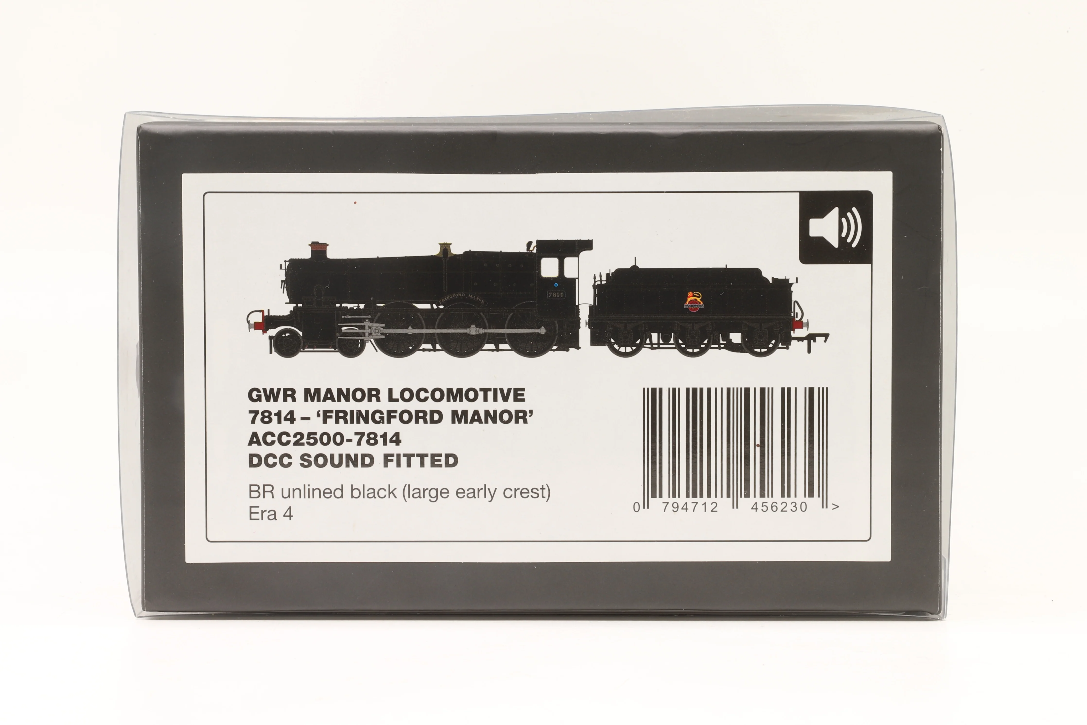 Accurascale OO ACC2500-7814 GWR Manor '7814' 'Fringford Manor' BR Unlined Black Large Early Crest DCC Sound - Image 7