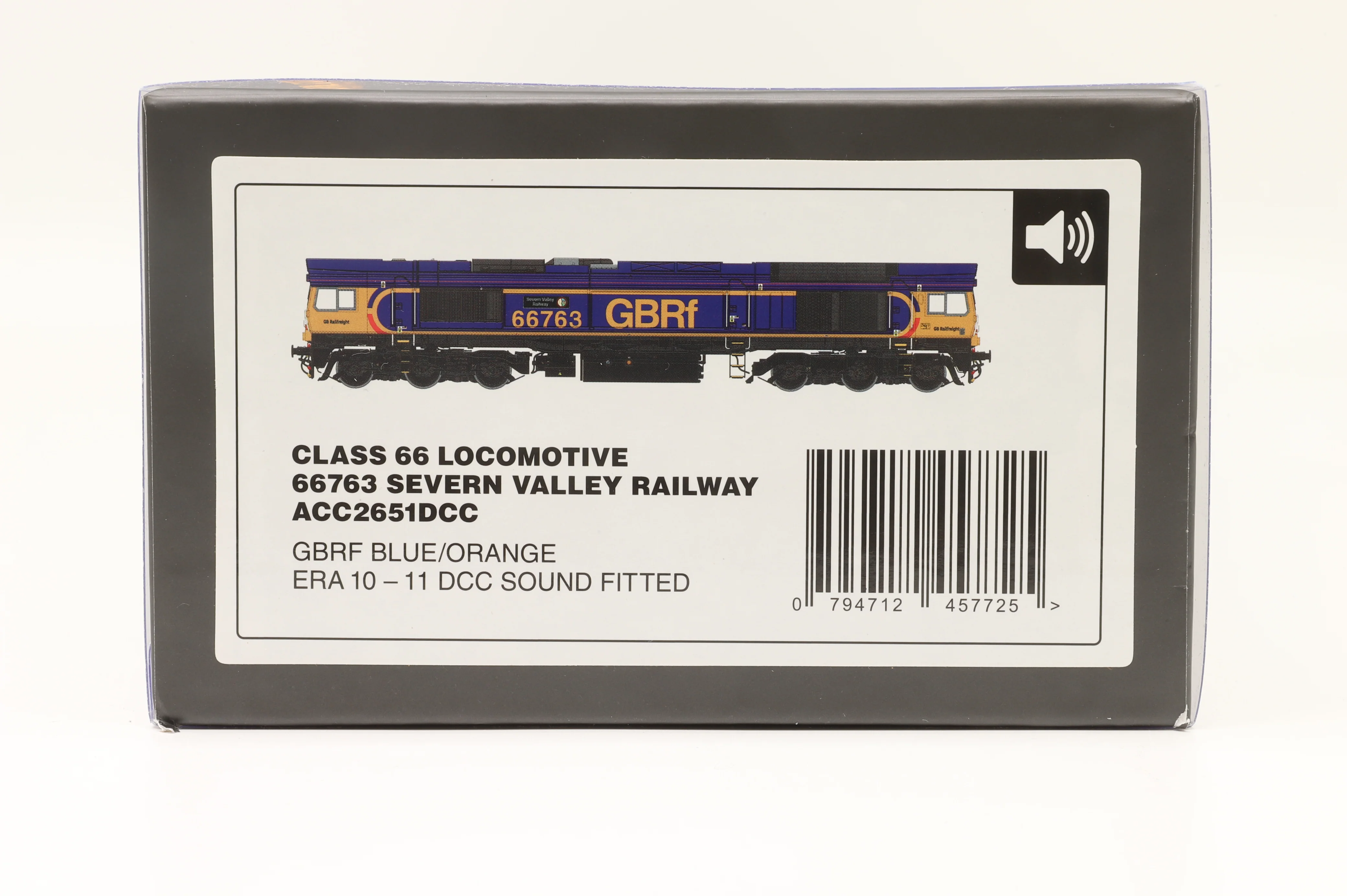 Accurascale OO ACC2651DCC Class 66 '66763' Severn Valley Railway GBRf Blue/Orange, DCC Sound - Image 4