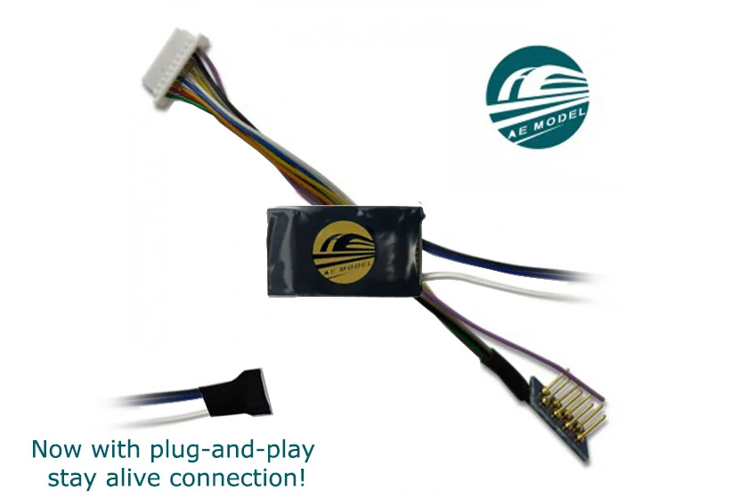 AE Model 8-Pin Harness 4 Function Mini Decoder AED-8PH.4