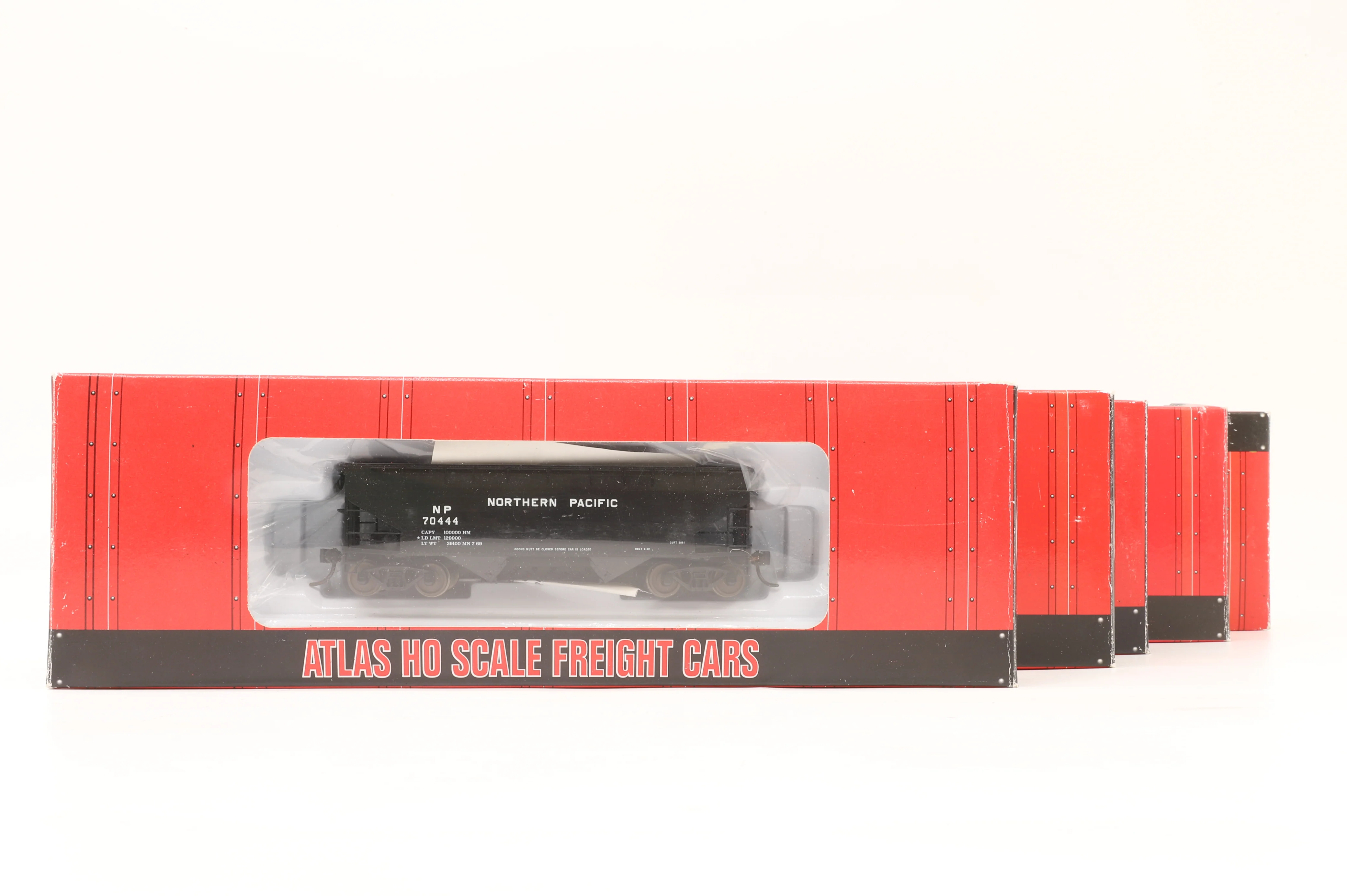 Atlas HO Rake Of 5 Hopper & Caboose Wagons Weathered