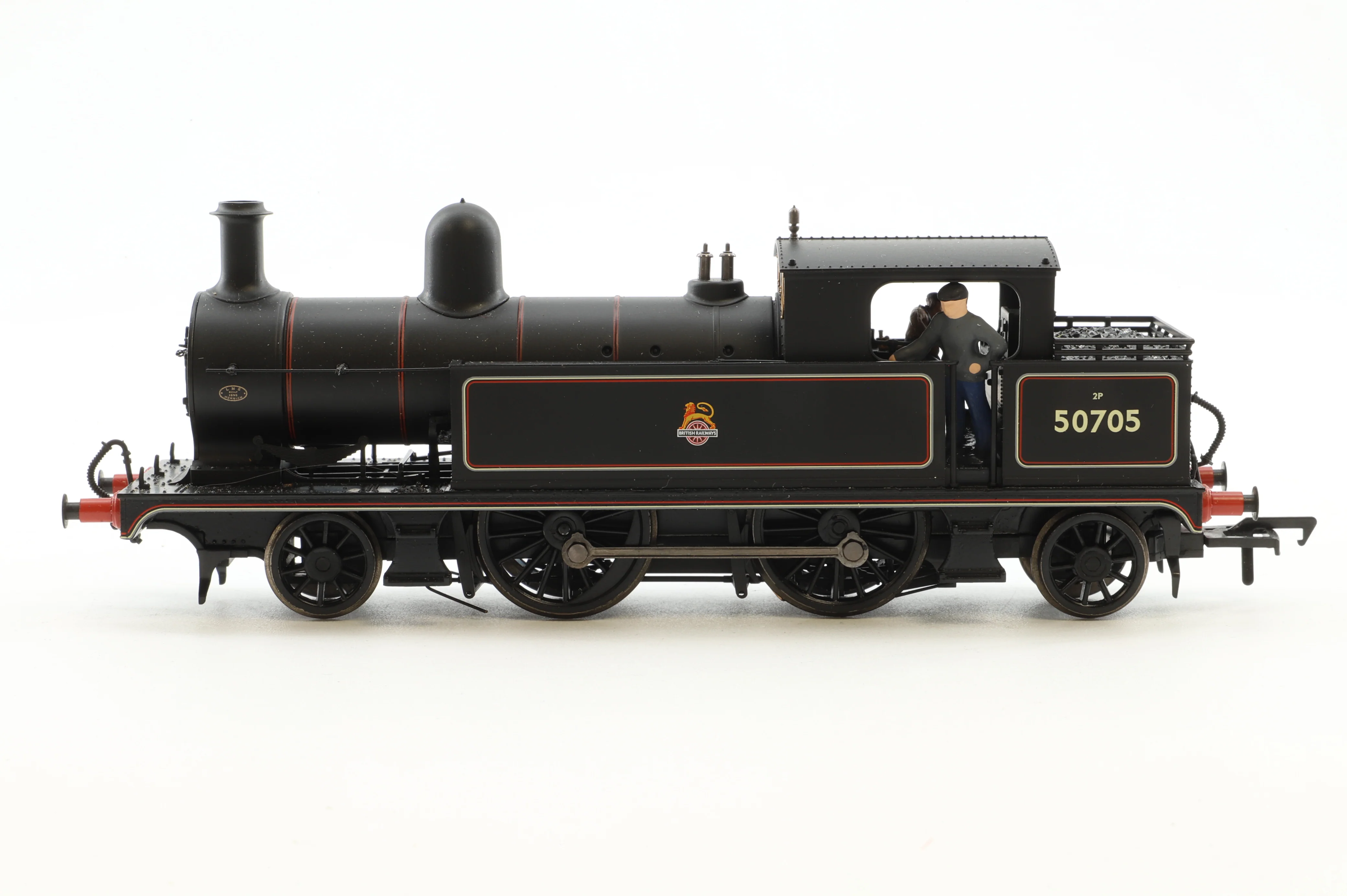 Bachmann OO 31-169 L&YR 2-4-2 No.50705 in Lined BR Black w/ Early Crests - Image 2