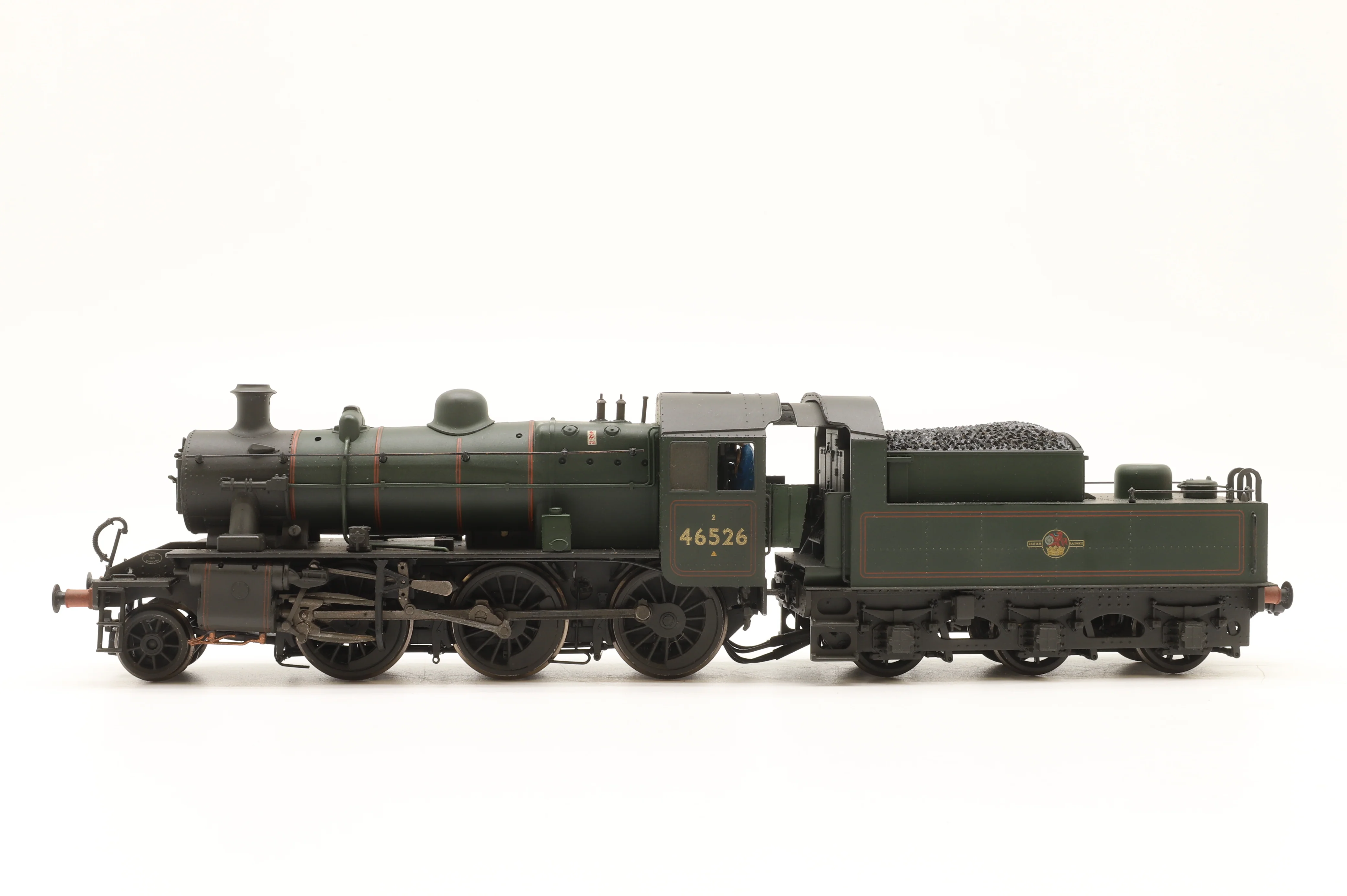 Bachmann OO 32-828A Ivatt Class 2MT 2-6-0 '46526' BR Green L/C Weathered DCC Sound - Image 4
