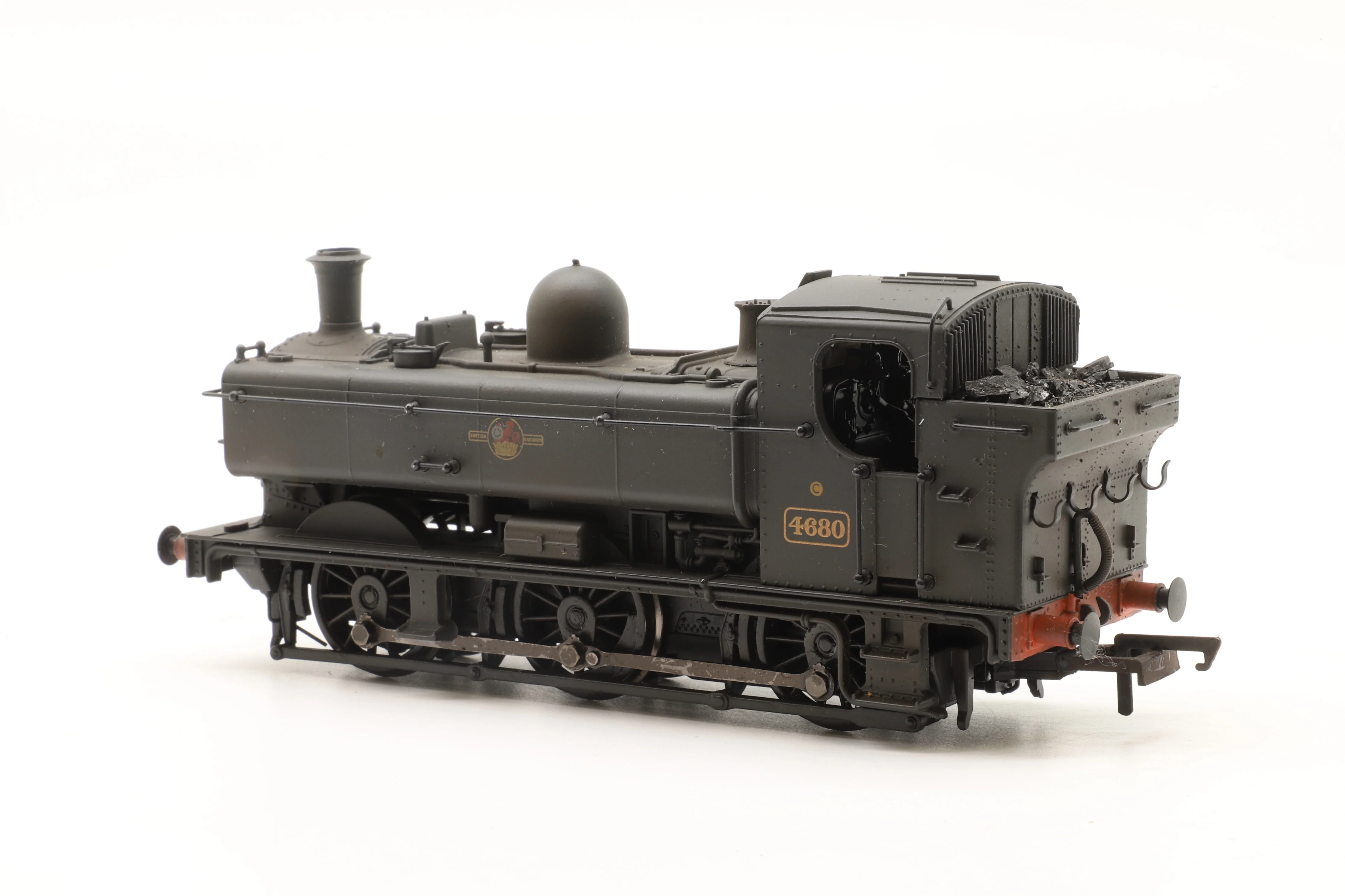 Bachmann OO Class 8750 '4680' BR Black Late Crest Weathered DCC Fitted - Image 2