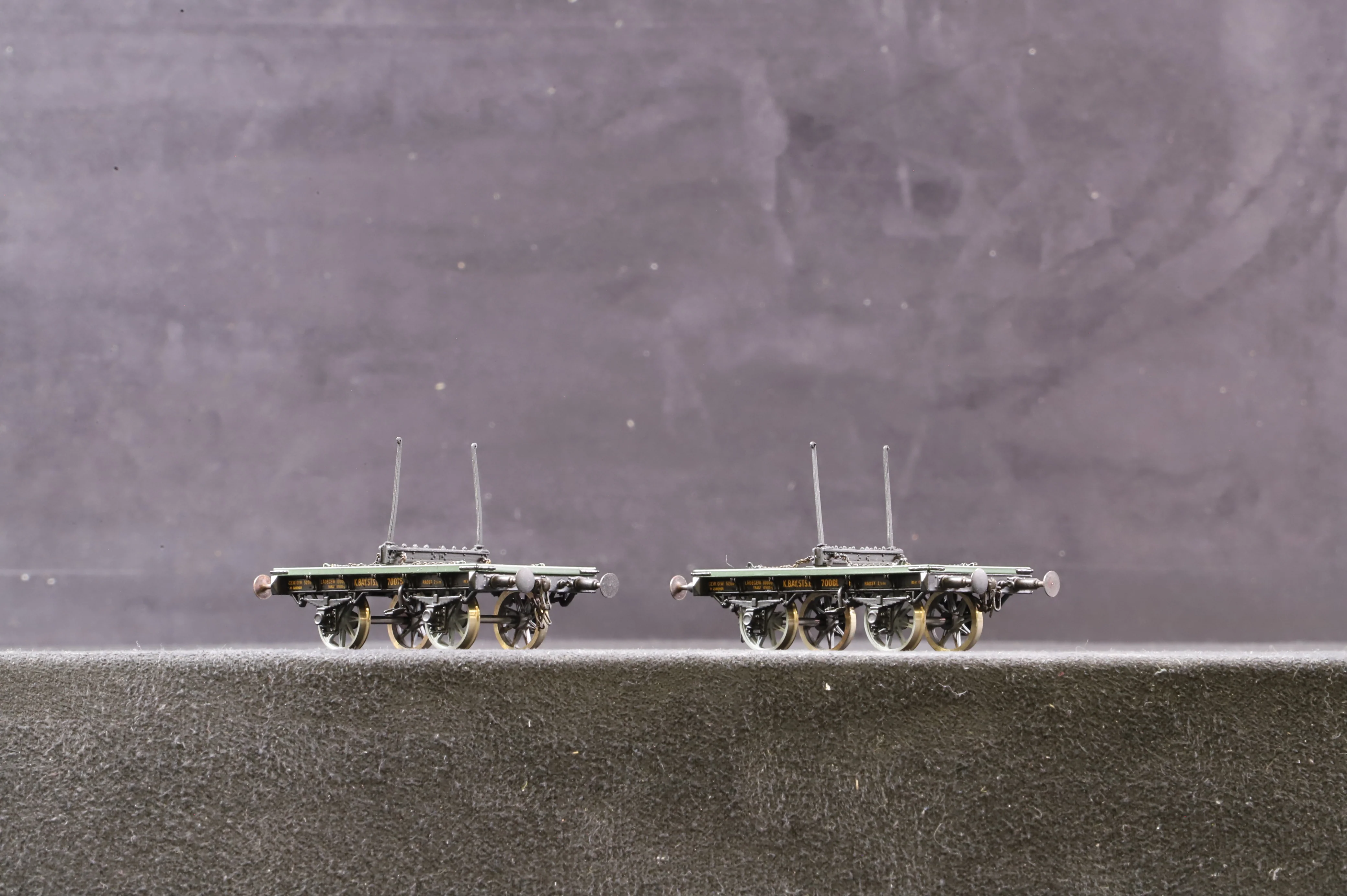 Bavaria HO Brass 2.159.2 kK.Bay.Sts.B Pack Of 2 Wagons - Image 2