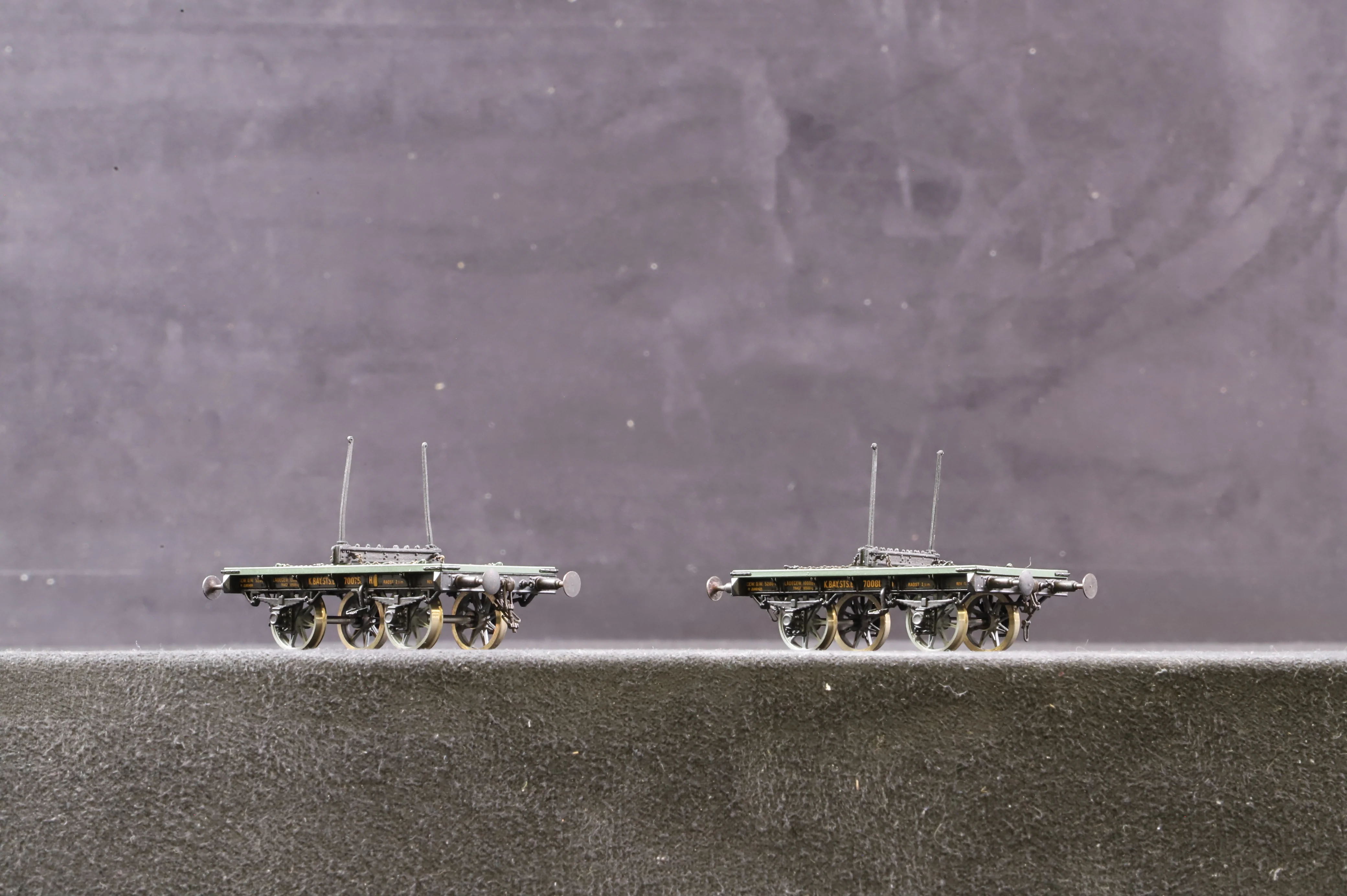 Bavaria HO Brass 2.159.2 kK.Bay.Sts.B Pack Of 2 Wagons - Image 3