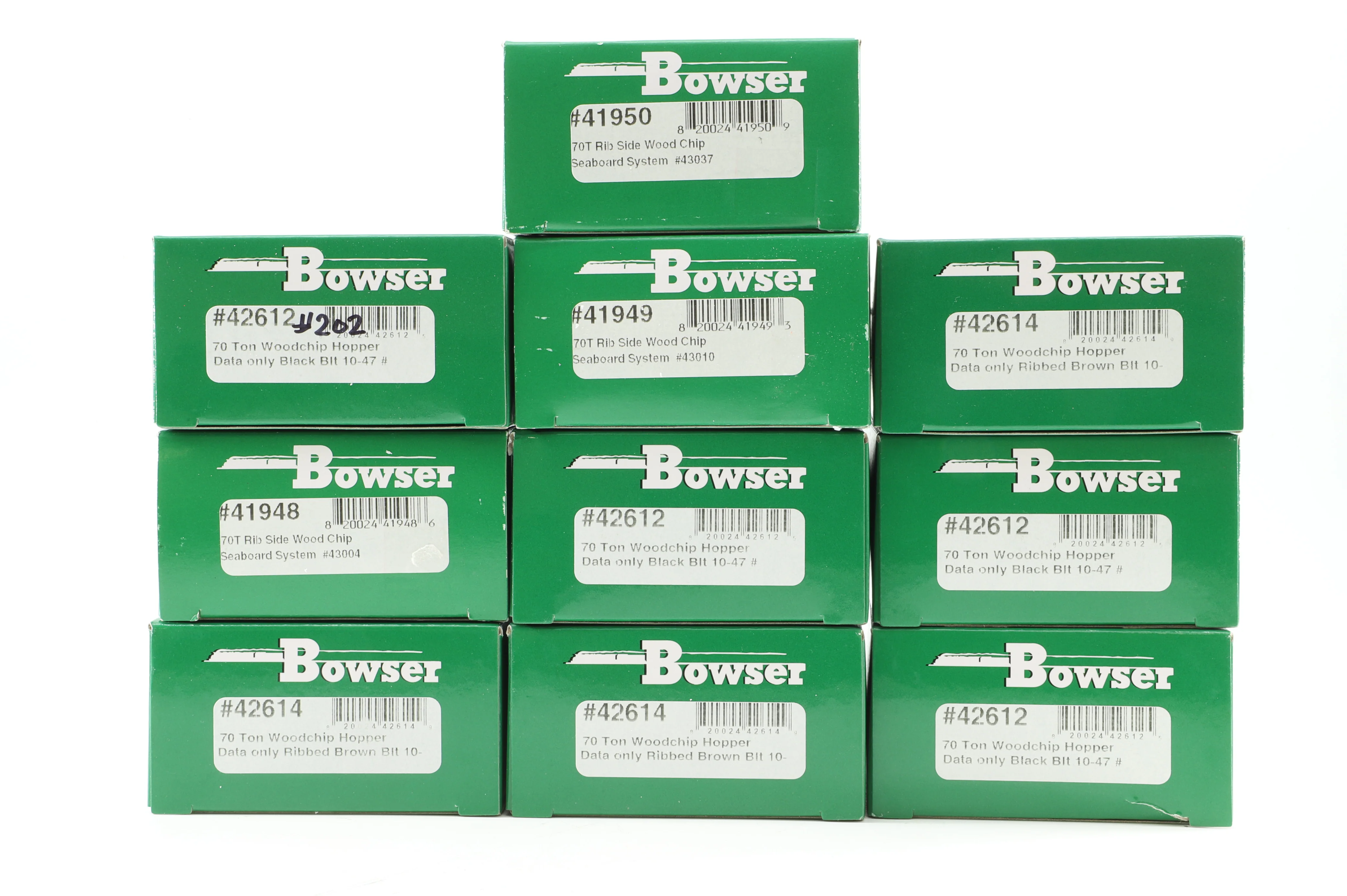 Bowser HO Rake Of 10 70T Assorted Hopper Wagons Inc. 41950, 42614x3, 42612x4, 41948 & 41949 - Image 2