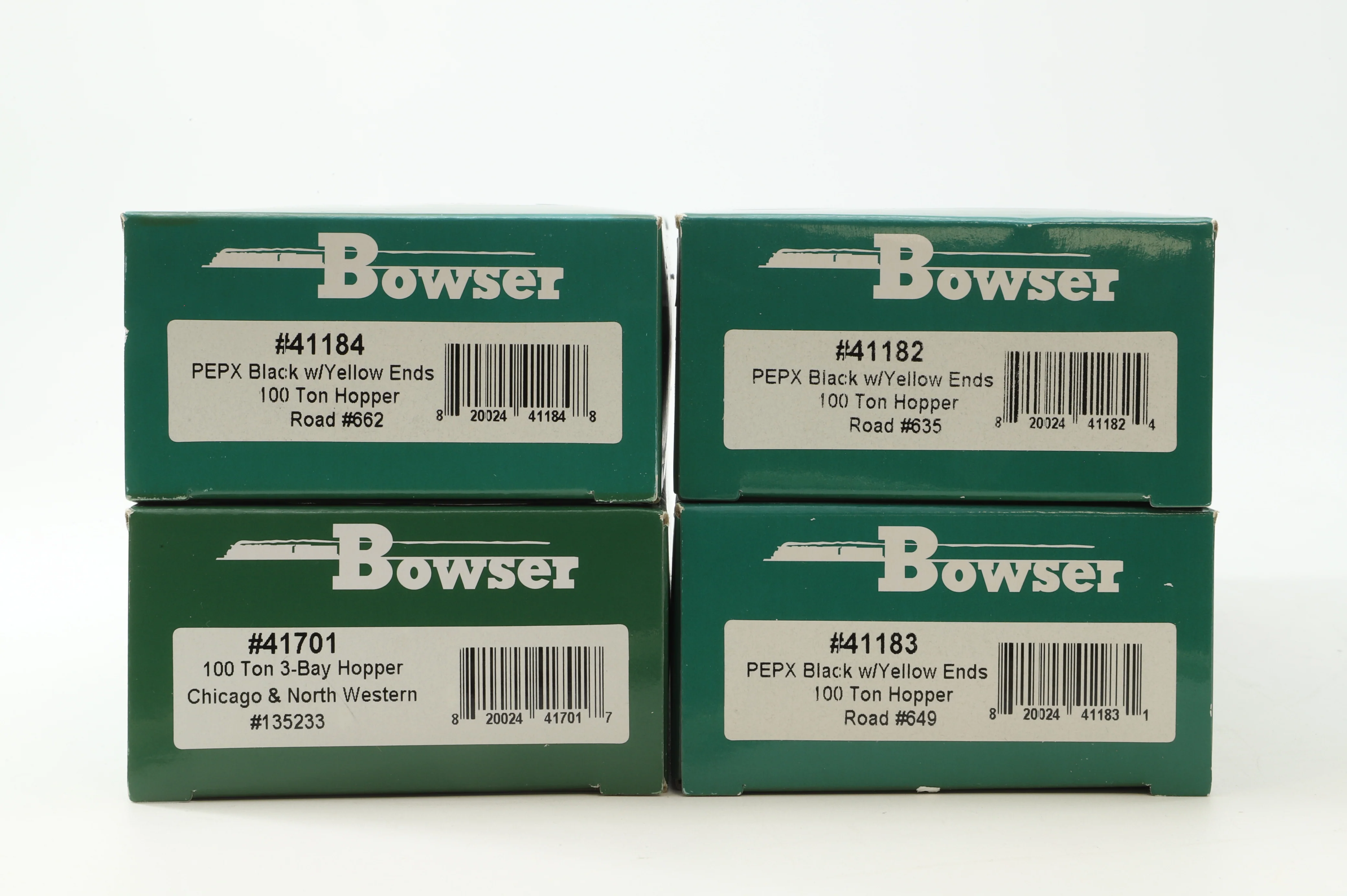 Bowser HO Rake Of 4 100 Ton Hopper Wagons Inc. 41701, 41184 & 41182 - Image 2