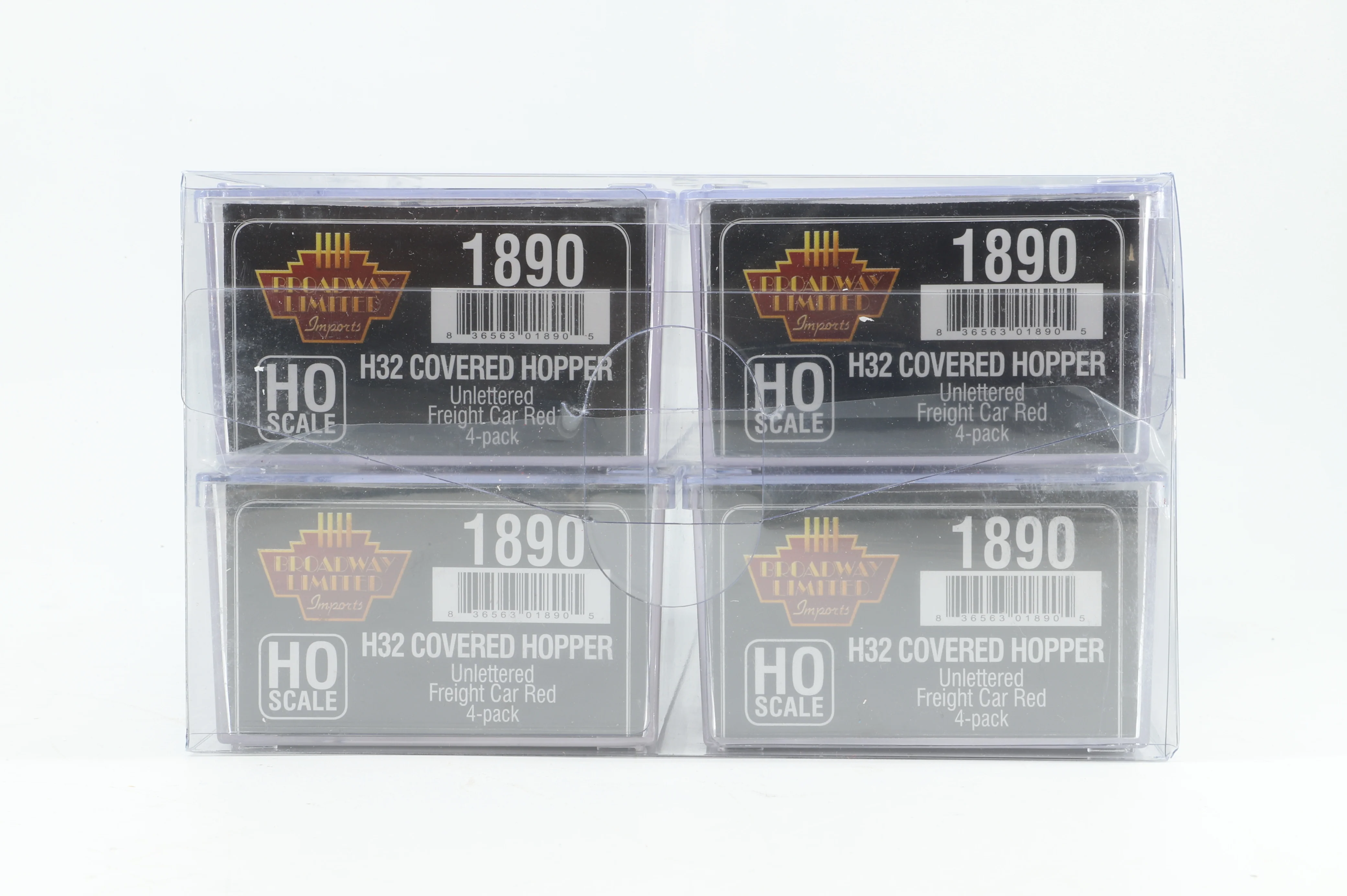 Broadway Limited HO Pack Of 4 H32 Covered Hopper Wagons Unlettered - Image 2