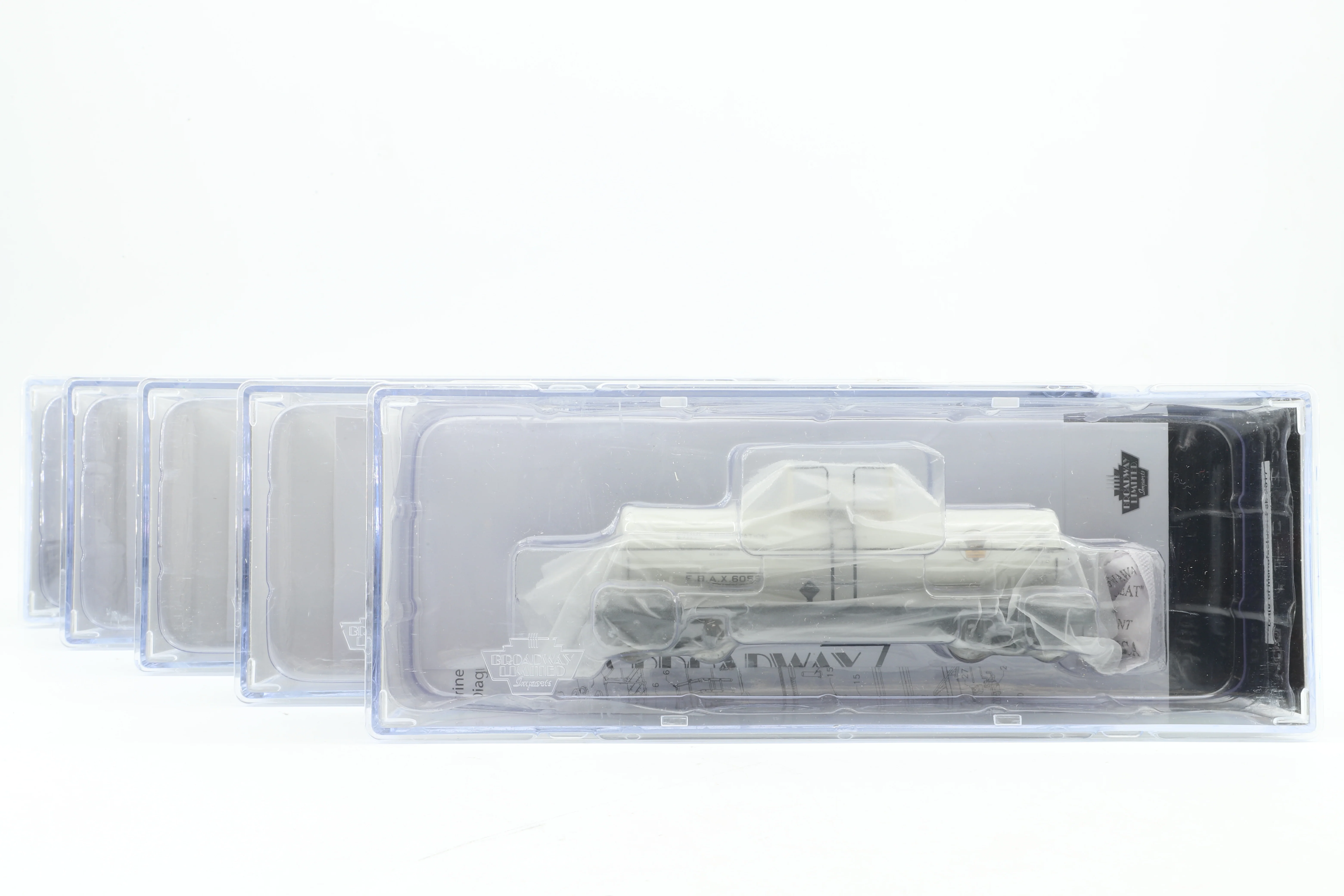 Broadway Limited HO Rake of 5 6,000 Gallon Tank Cars in Assorted Chemical Co. Liveries