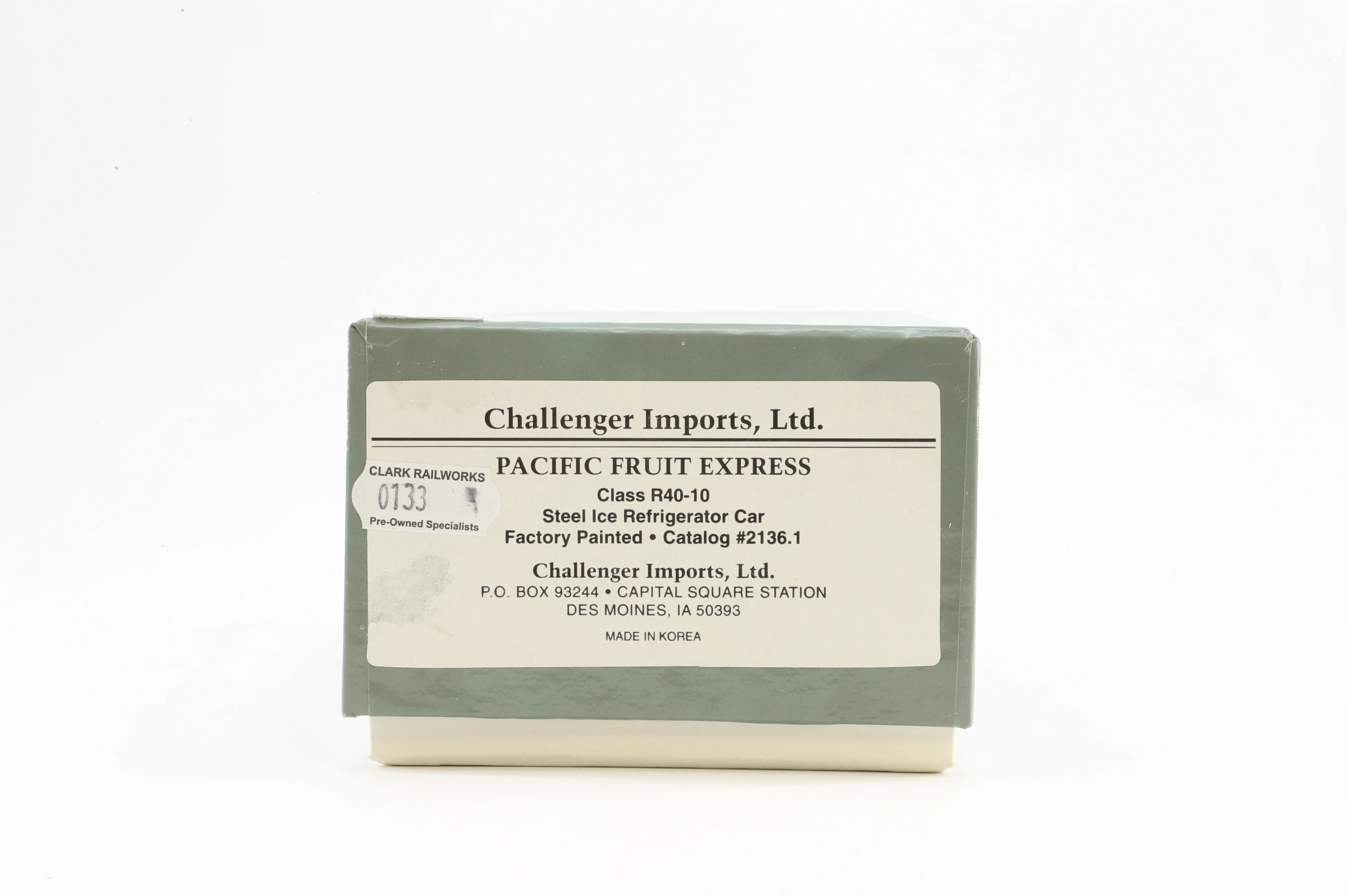 Challenger Imports HO Brass 2136.1 PFE Ice Reefer Class R40-10 '44597' - Image 6