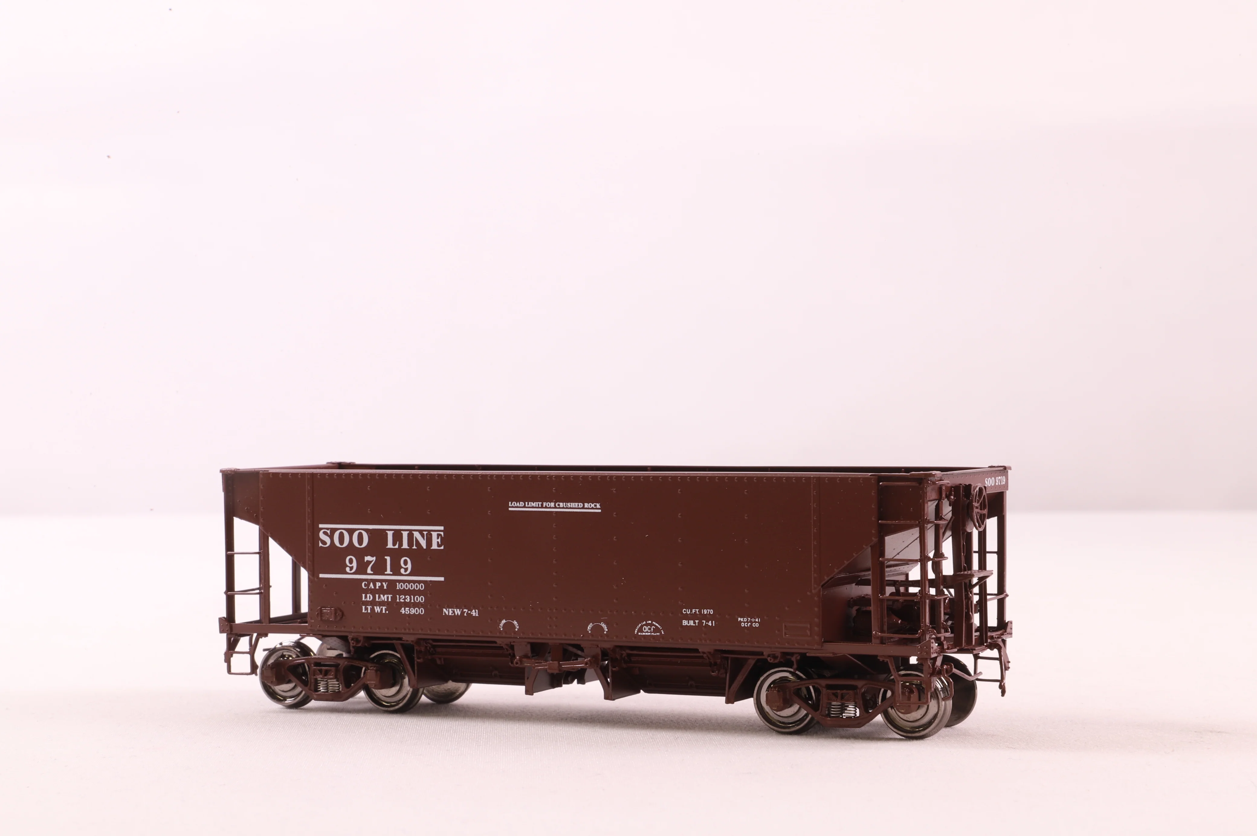 Challenger Imports HO Brass 2389.1 Hart Ballast Car SOO Selective Service HK-50-4 '9719' - Image 2
