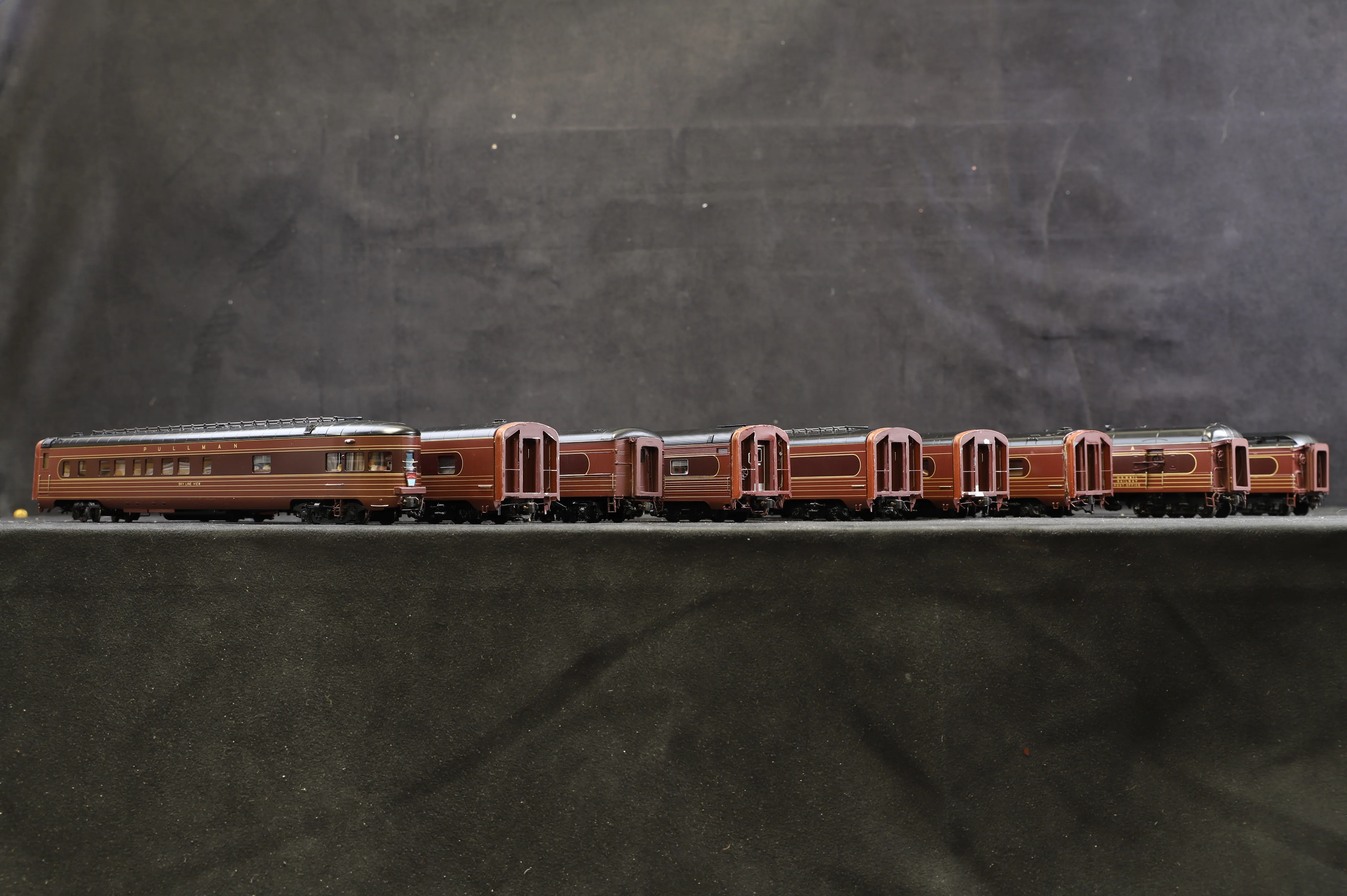 Challenger Imports HO Brass Rake Of 9 Pennsylvania Railroad 1938 Broadway Limited