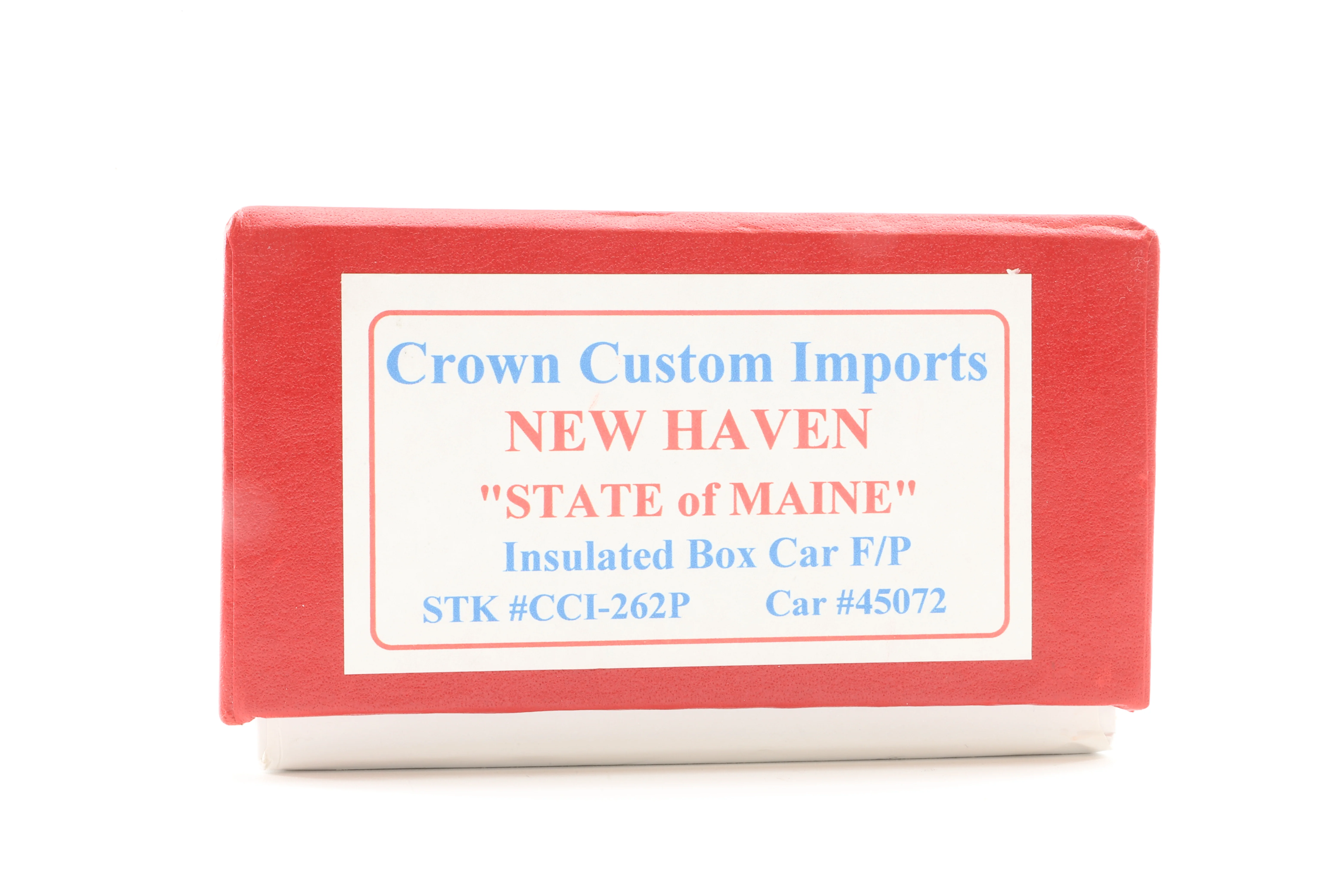 Crown Custom Imports HO Brass CCI-262P Insulated Box Car F/P State on Maine No.45072 - Image 6