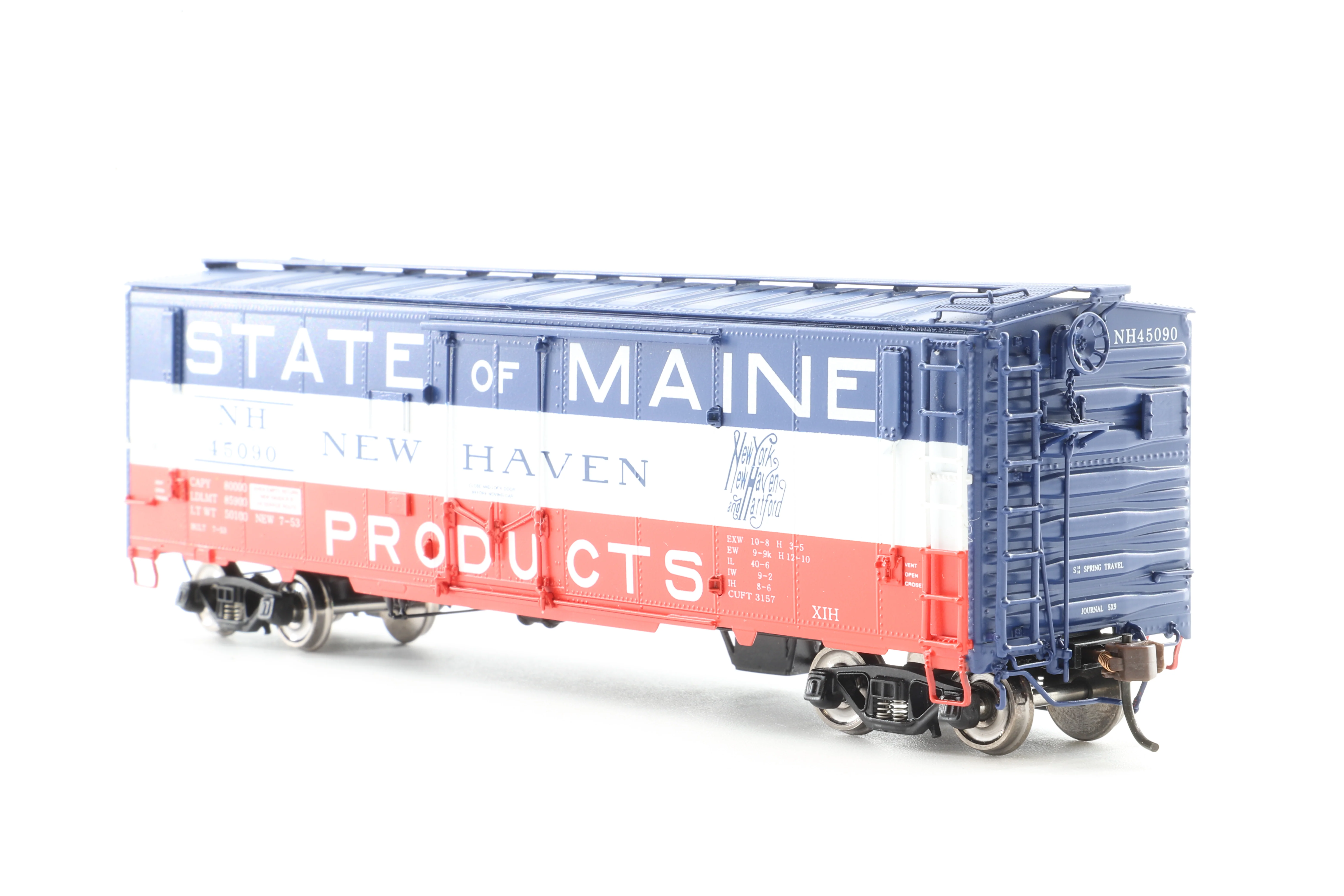 Crown Custom Imports HO Brass CCI-262P Insulated Box Car F/P State on Maine No.45090 - Image 5