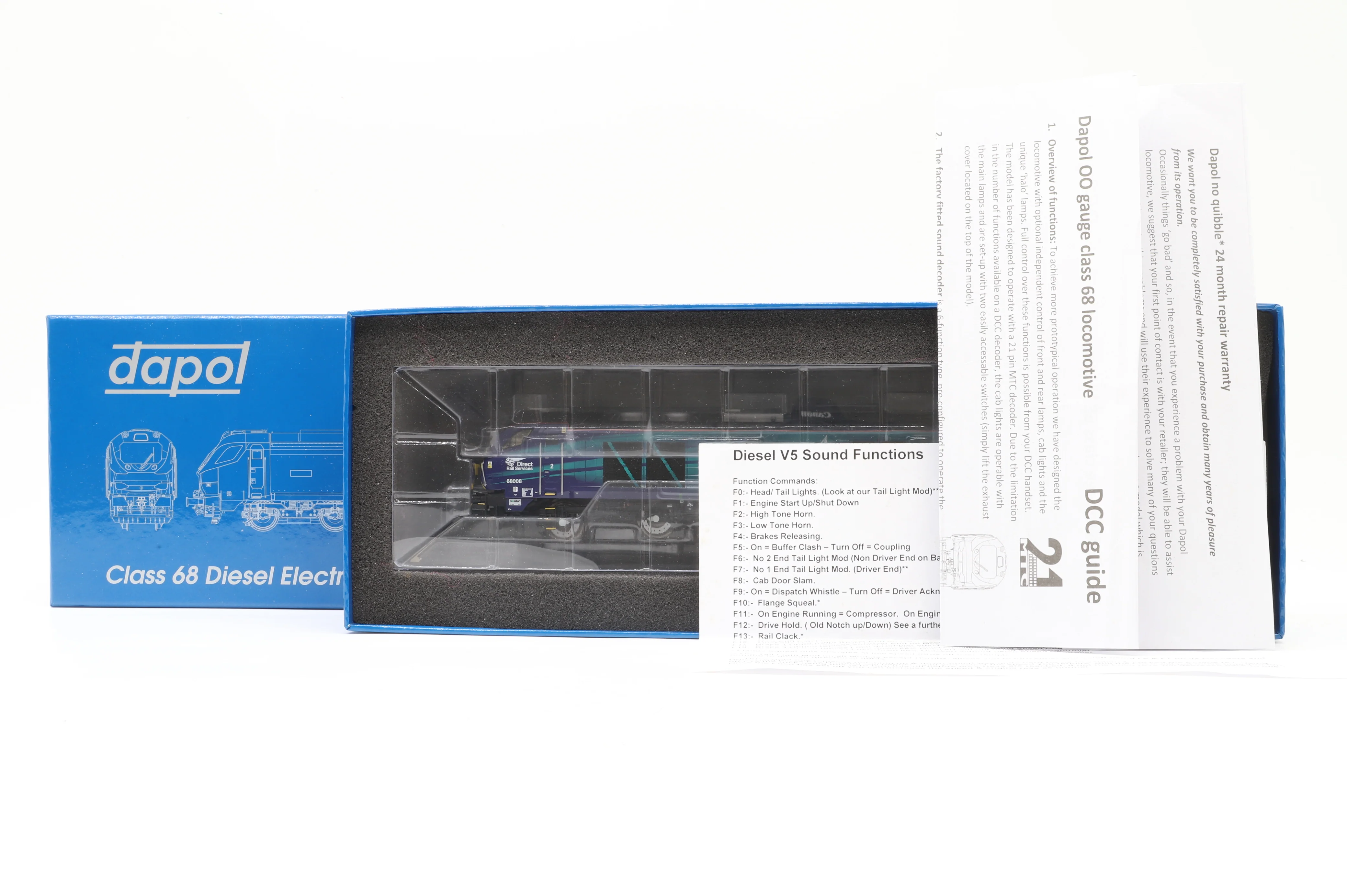 Dapol OO 4D-022-010 Class 68 '68008' 'Avenger' DRS Late Modified DCC Sound - Image 6