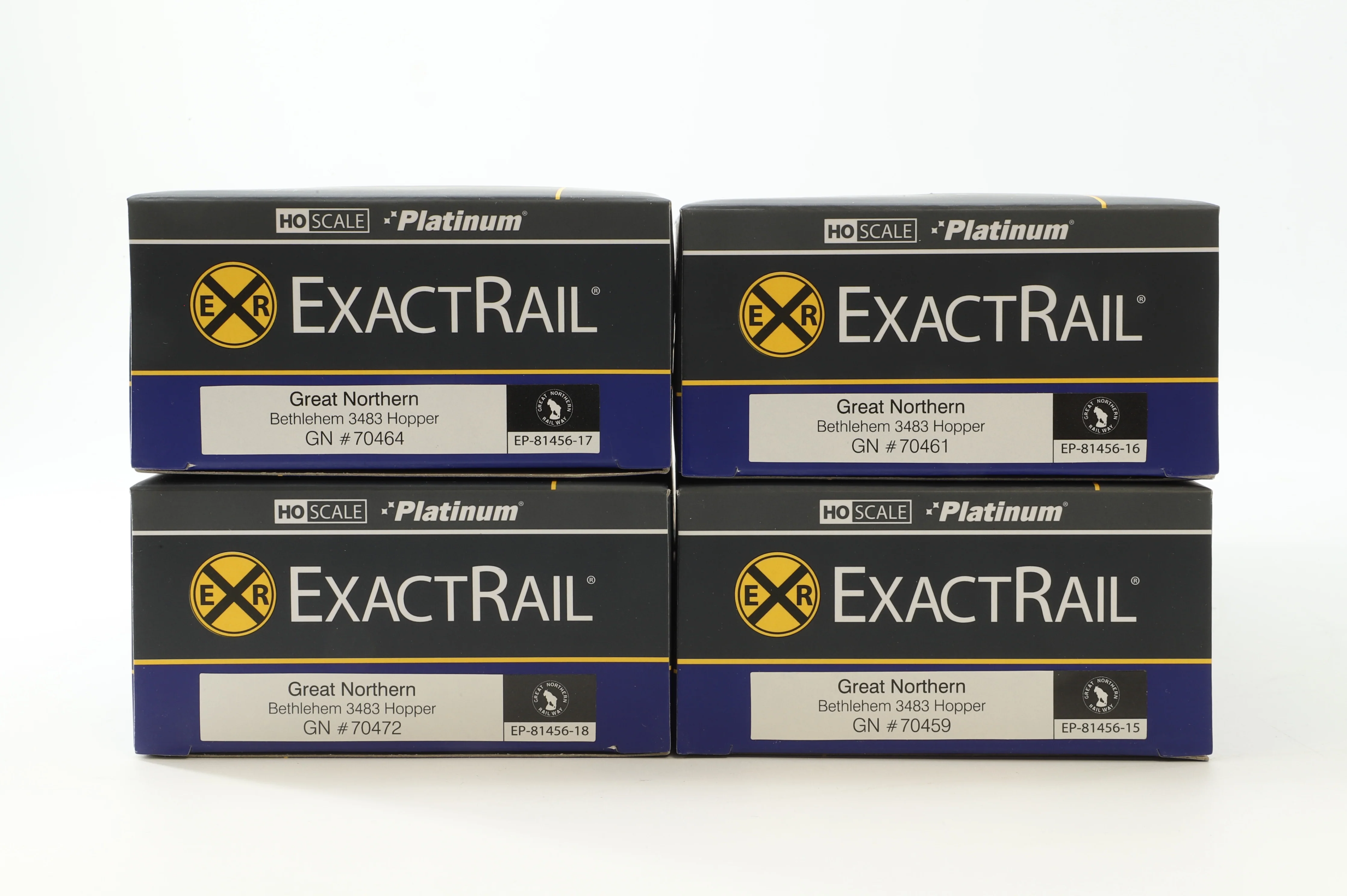 Exact Rail HO Rake Of 4 GN Bethlehem Hopper Wagons & Loads Inc. EP-81456-17, 81456-18, 81456-15 & 81456-16 - Image 2