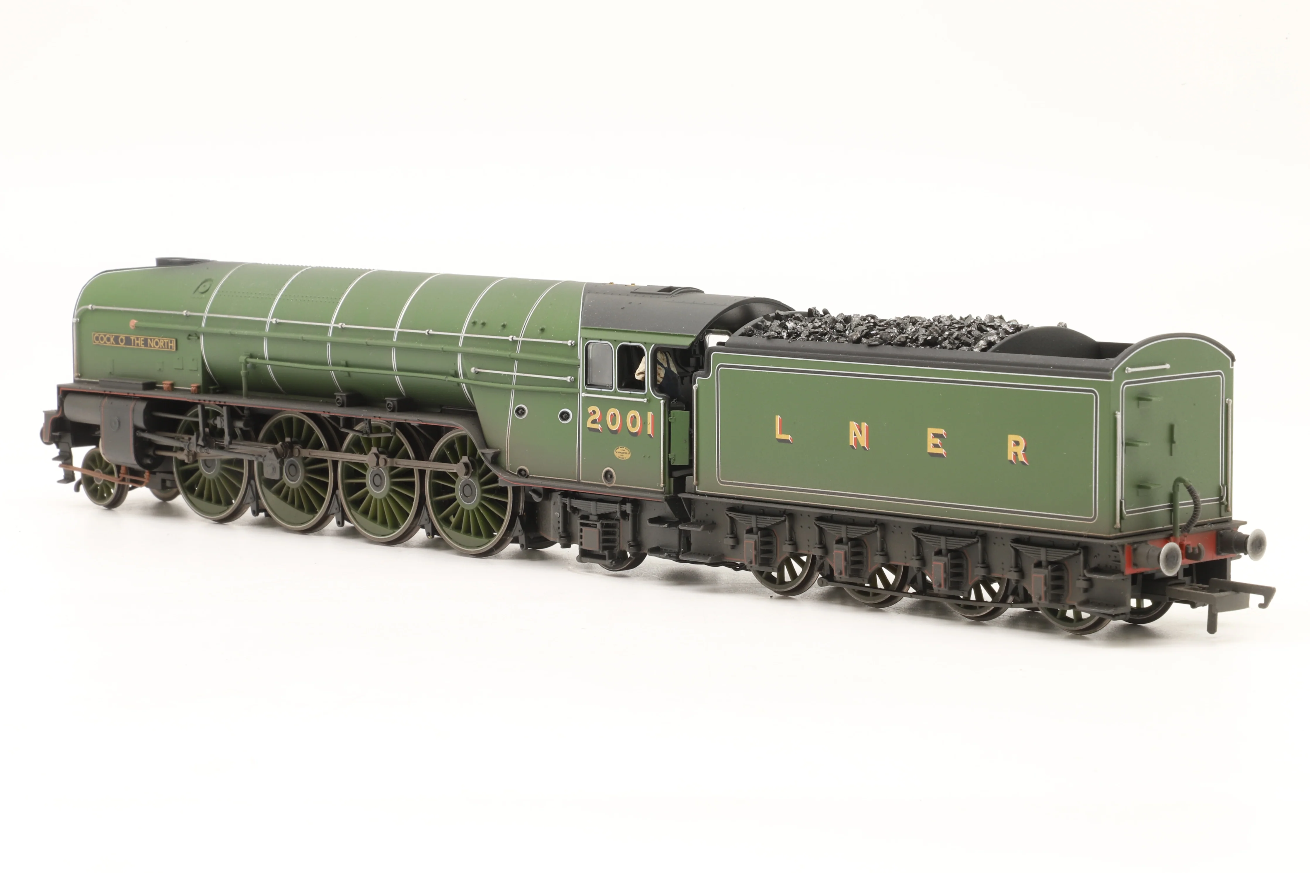 Hornby OO Class P2 LNER Green '2001' 'Cock O The North' Weathered DCC Sound - Image 2