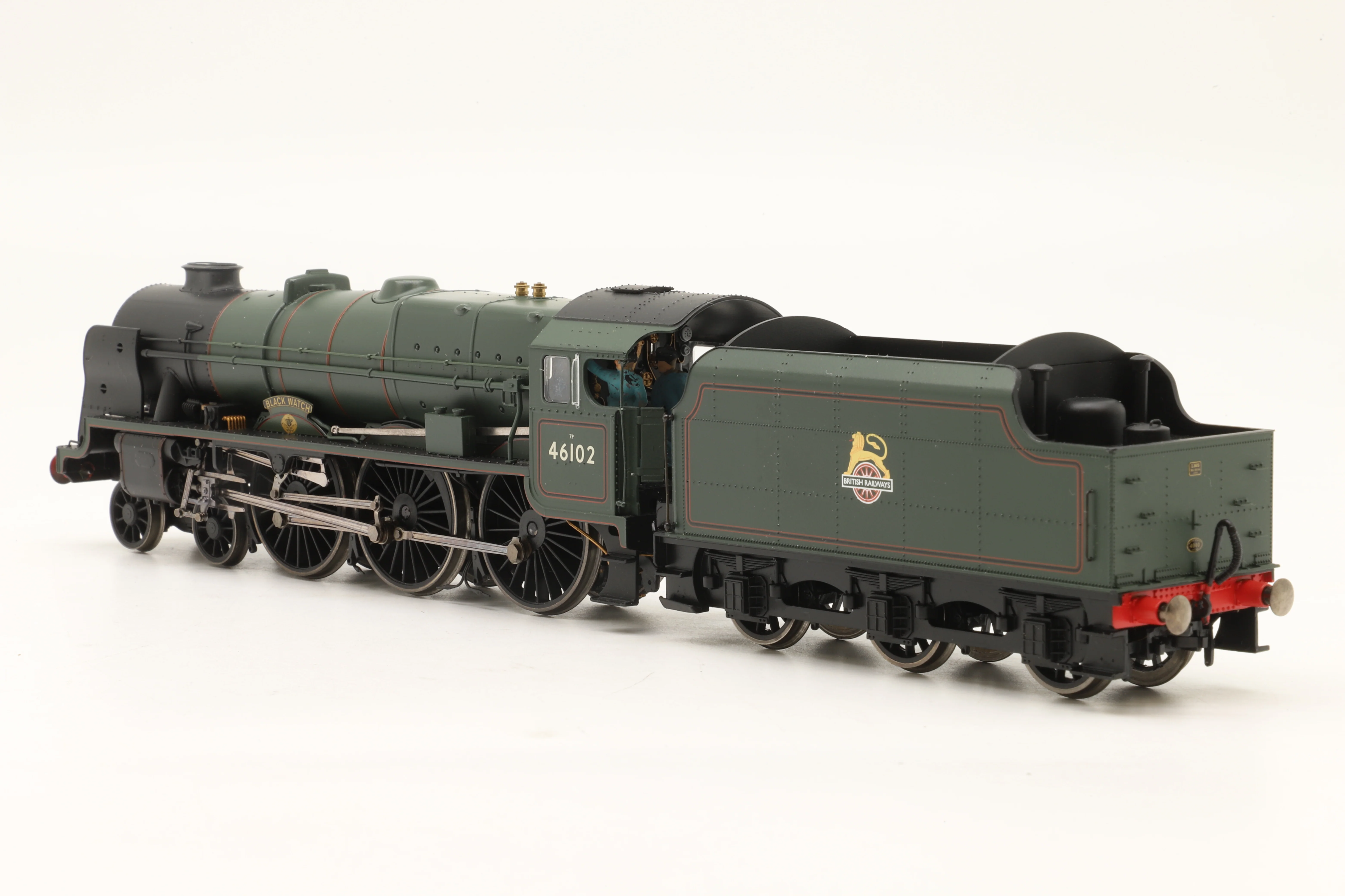 Hornby OO R2628X Royal Scot Class 7P 46102 'Black Watch' in Lined BR Green w/ Early Crests - Image 5