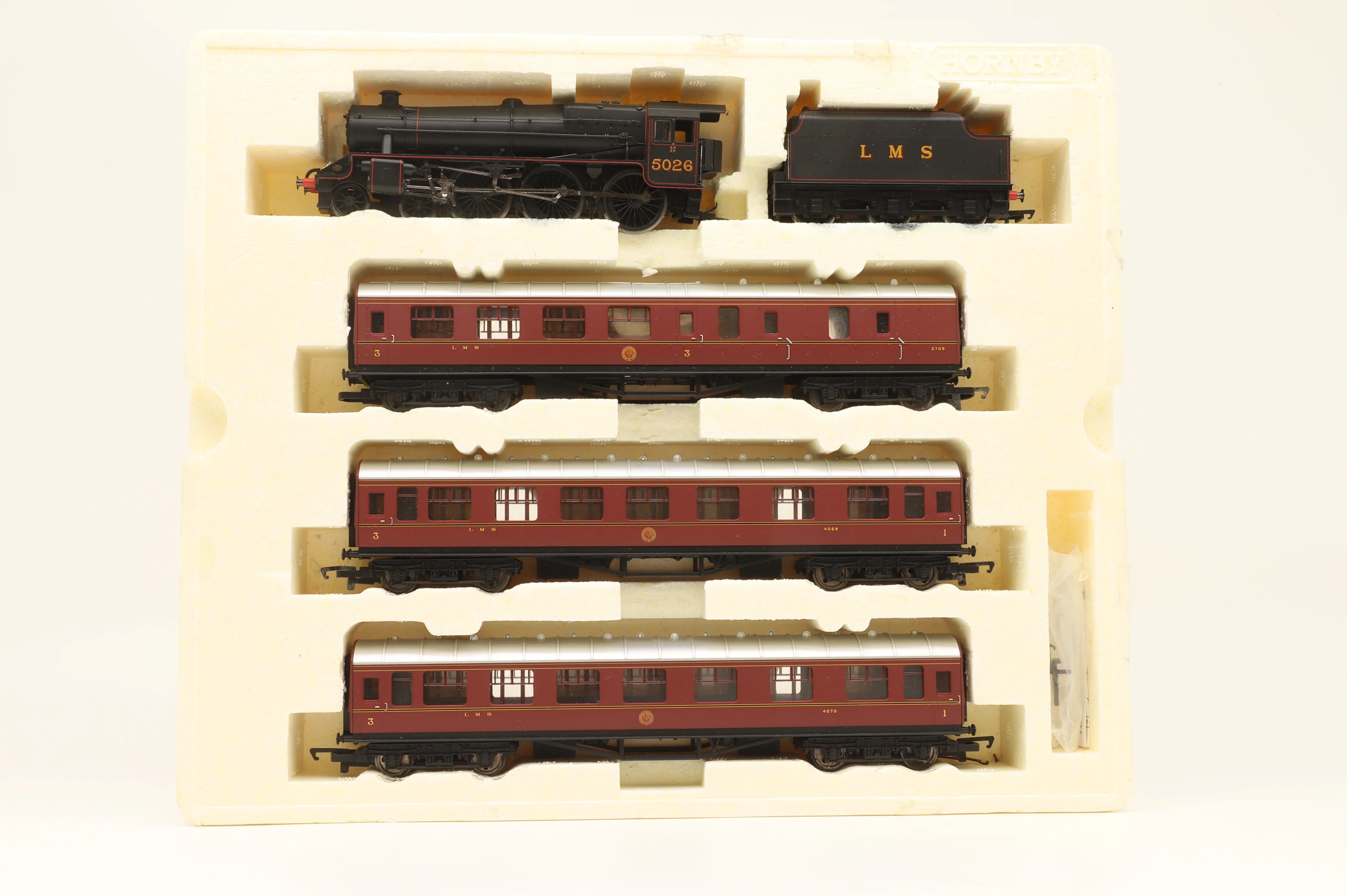 Hornby OO R2887M 'The Thames-Forth Express' Train Set Incl. Black 5 No.5026 & 3x Stanier Coaches - Image 7