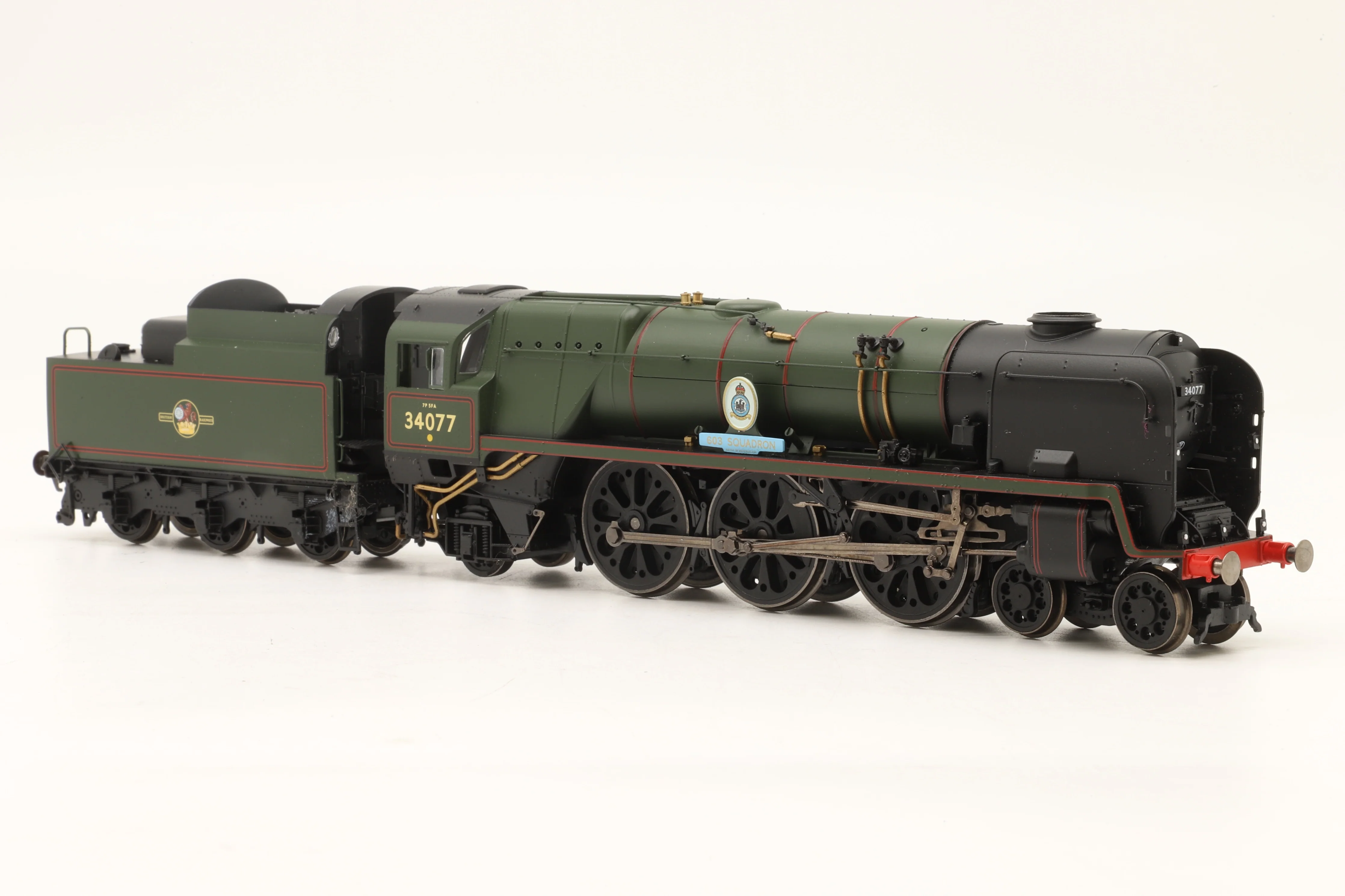 Hornby OO R3468 Rebuilt Battle of Britain '34077' '603 Squadron' BR Lined Green L/C DCC Sound