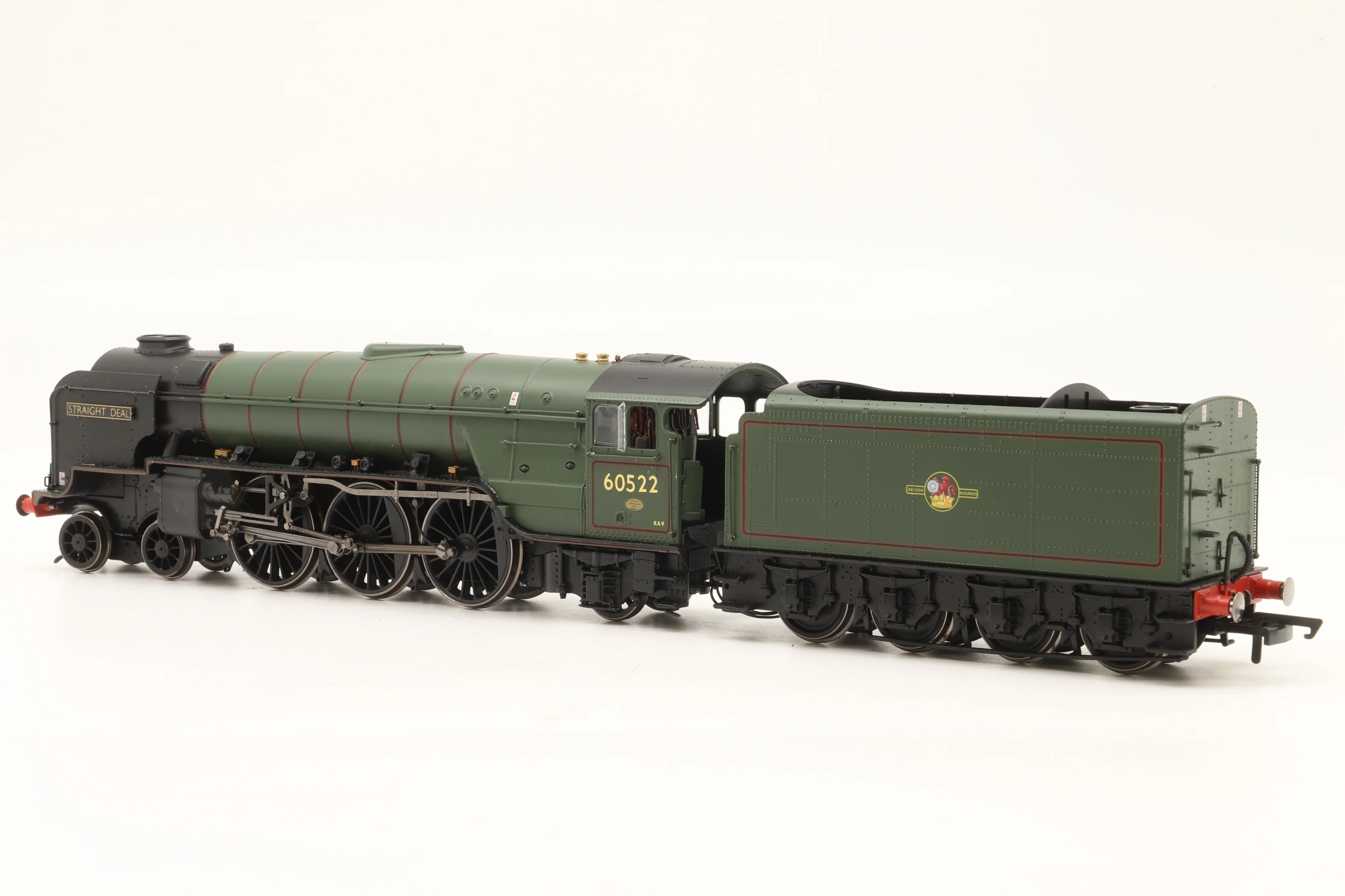 Hornby OO R3835 Thompson Class A2/3 '60522' 'Straight Deal' BR Lined Green L/C Renamed & Renumbered - Image 2