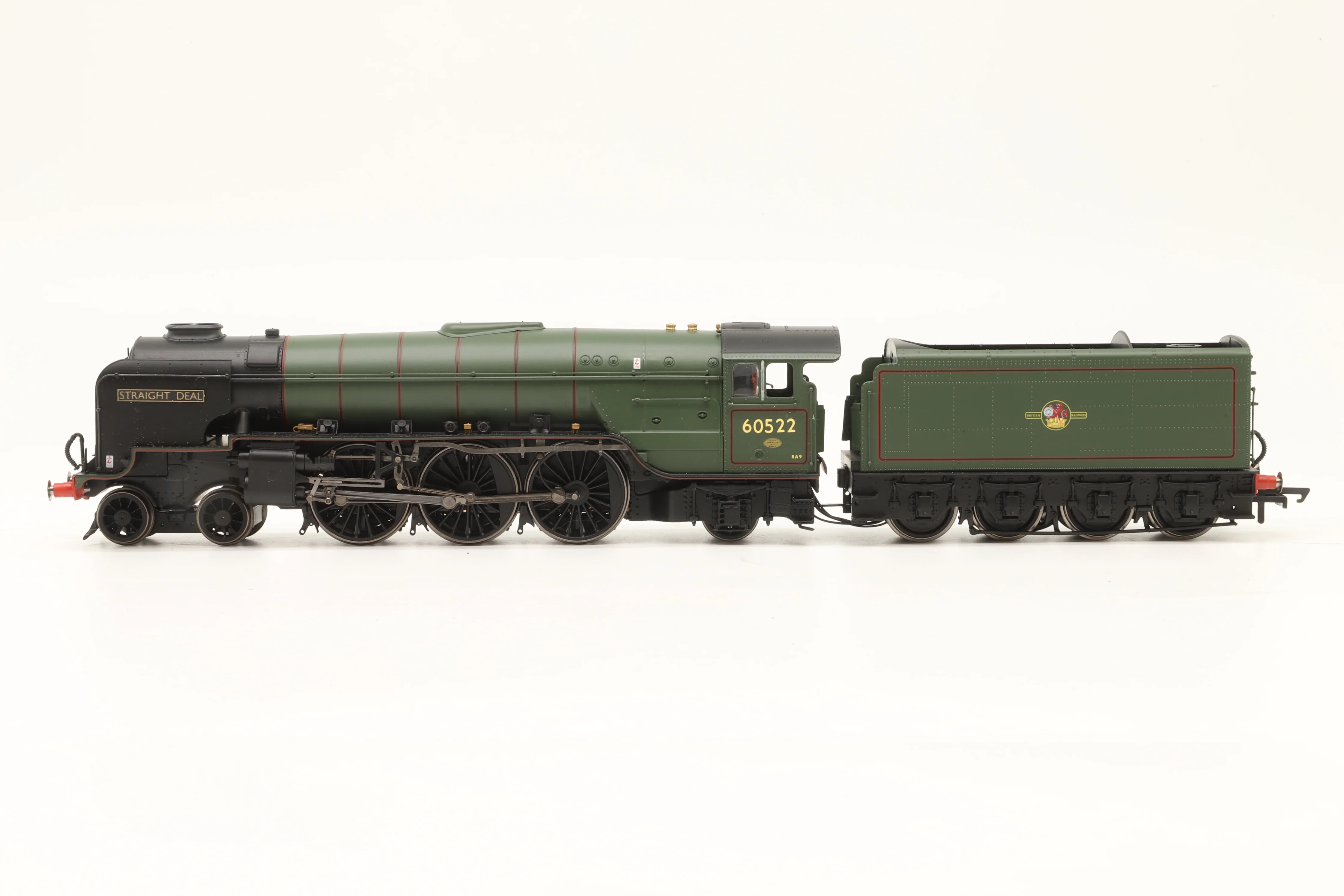 Hornby OO R3835 Thompson Class A2/3 '60522' 'Straight Deal' BR Lined Green L/C Renamed & Renumbered - Image 3