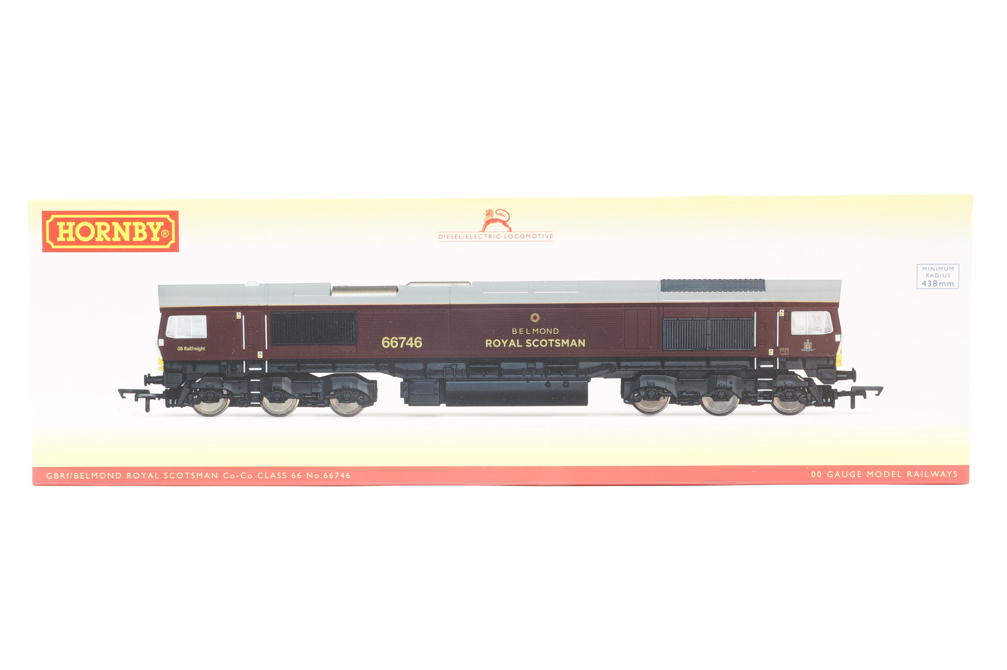 Hornby OO R3950A Class 66 '66746' Diesel Locomotive GBRf/ Belmond Royal Scotsman