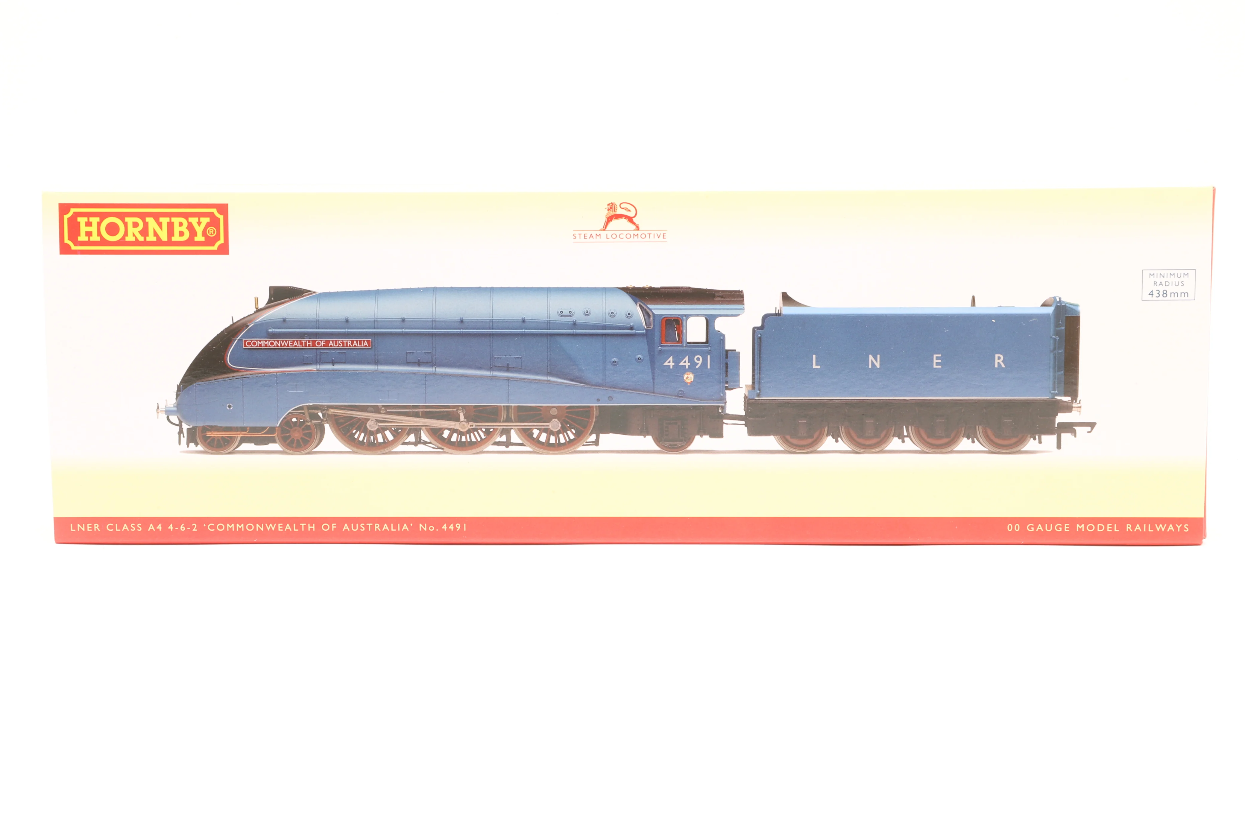Hornby OO R3992 Class A4 4491 'Commonwealth of Australia' in LNER Garter Blue w/ Gill Sans Lettering - DCC Sound