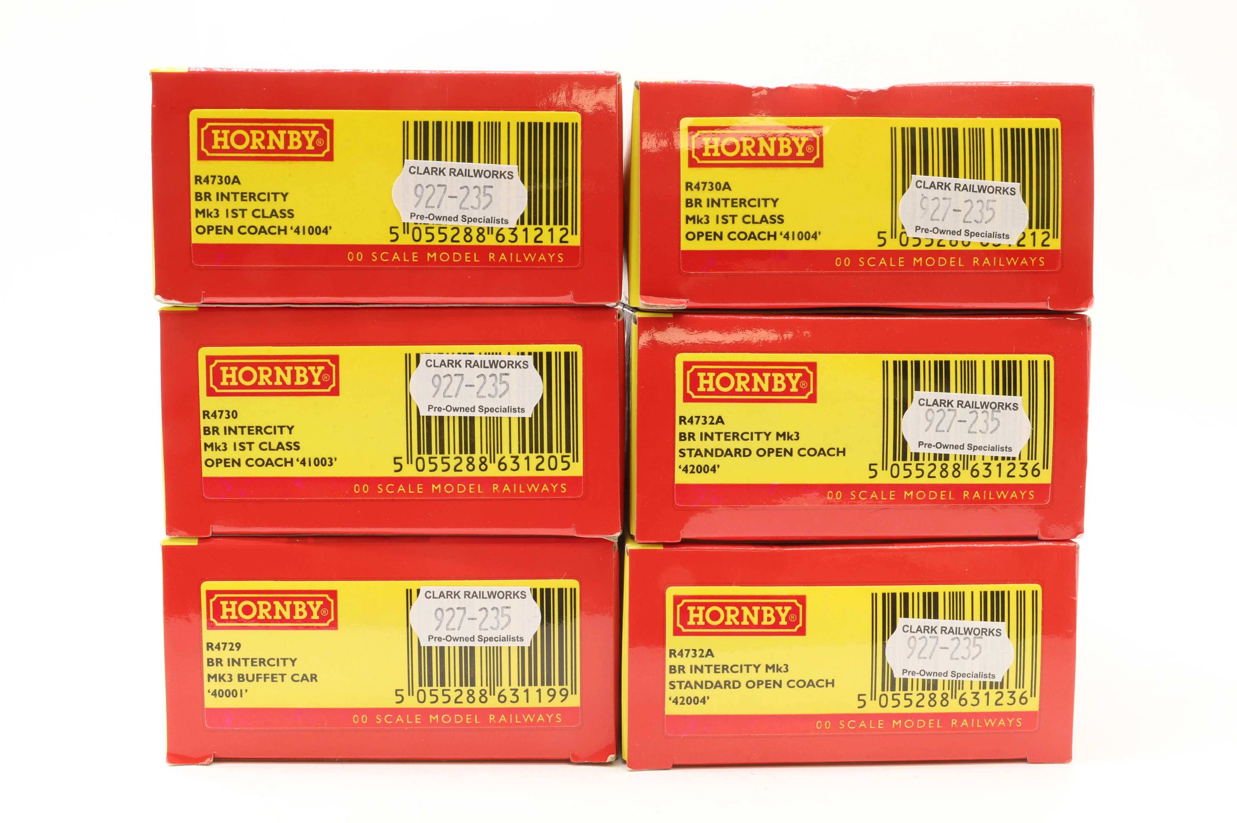 Hornby OO Rake Of 6 Mk3 Coaches BR Intercity Inc. R4730A, R4730A, R4730, R4729 & R4732A x2 - Image 8