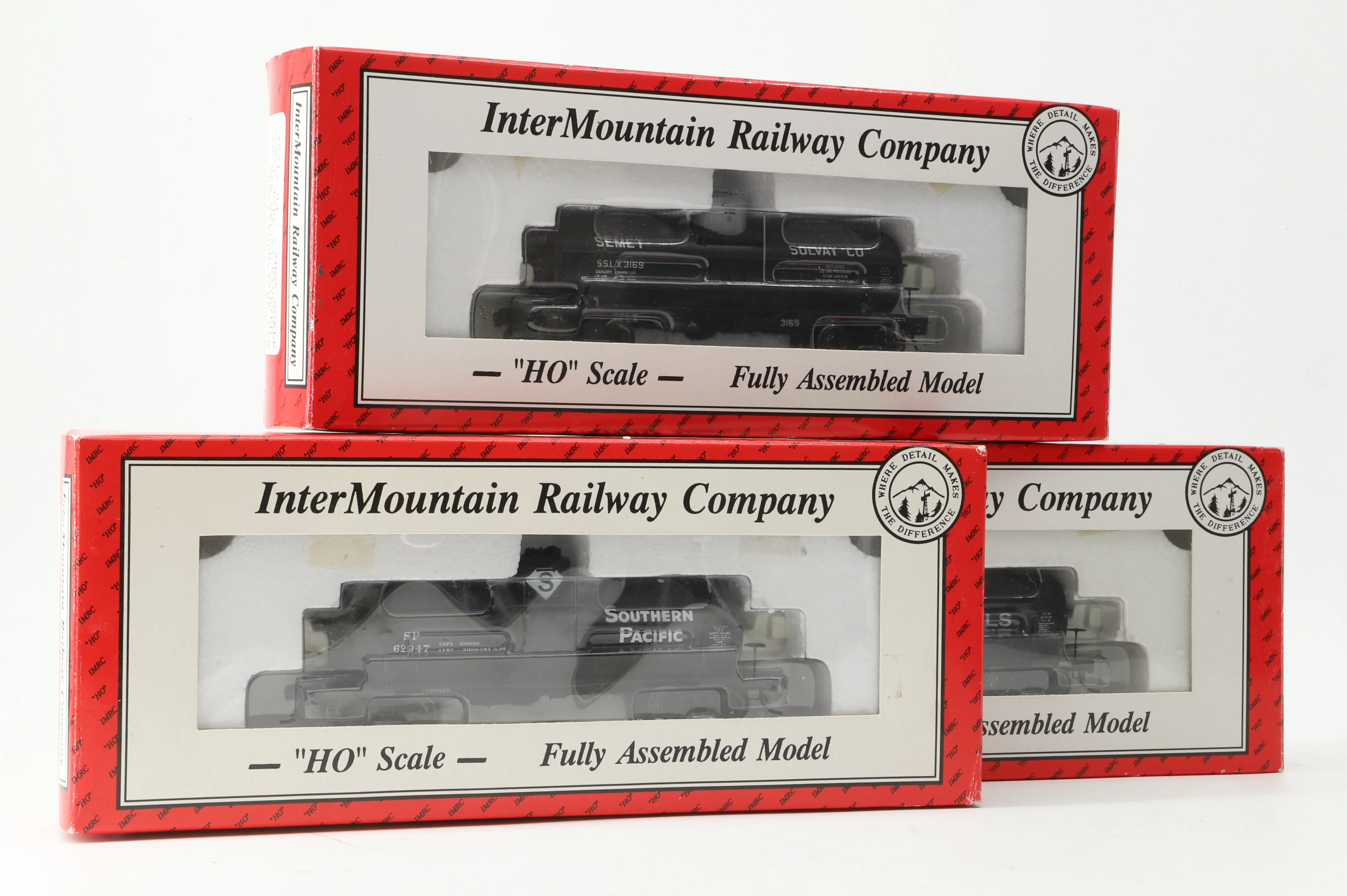 Intermountain HO Rake Of 3 ACF Assorted Tank Car Inc. 46213-09, 46212-22 & 46210-07