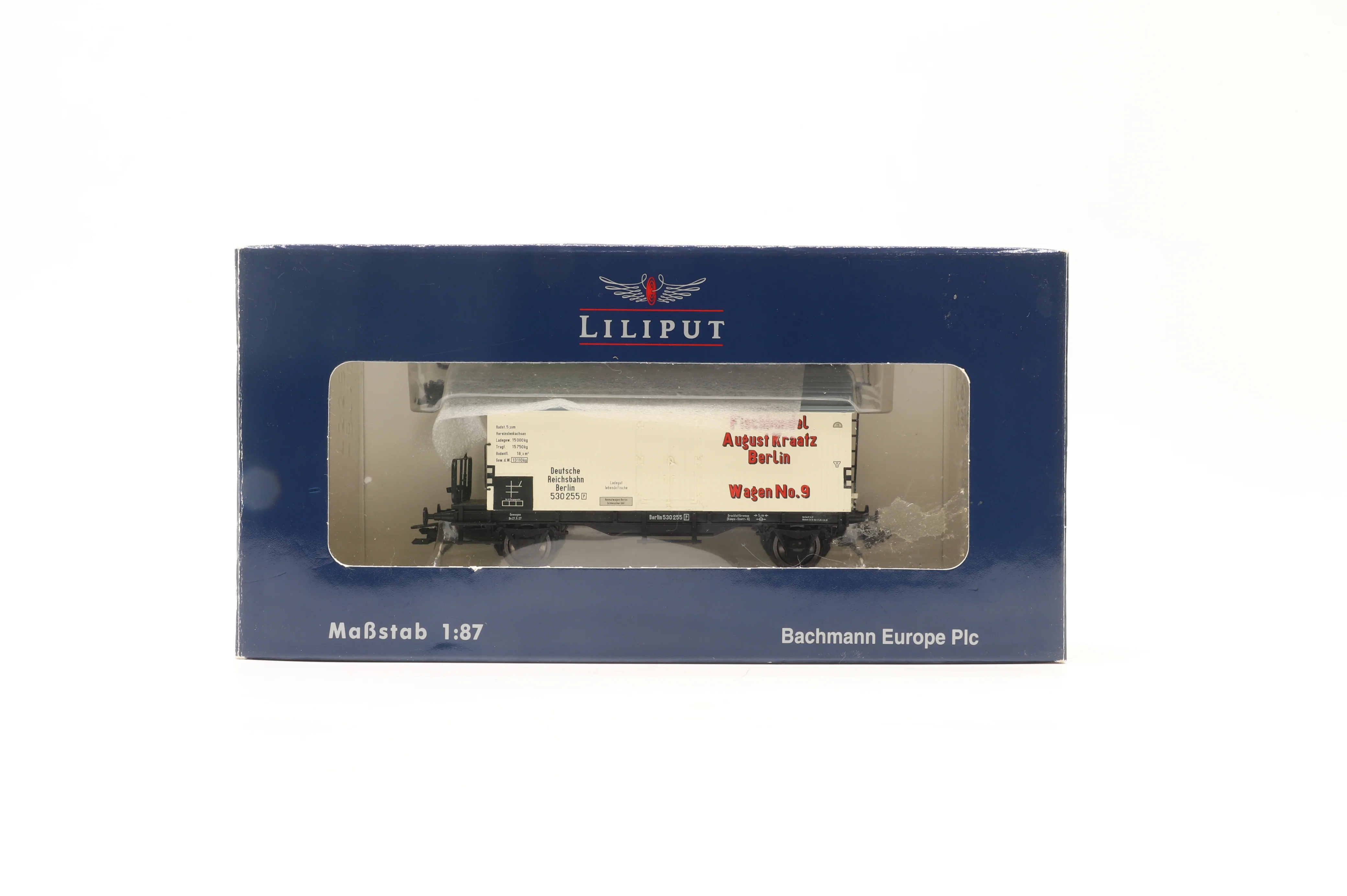 Liliput HO Rake Of 5 DRG Brown Box Vans Inc. L235431, L224802, L223030, L235495 & L235496 - Image 4