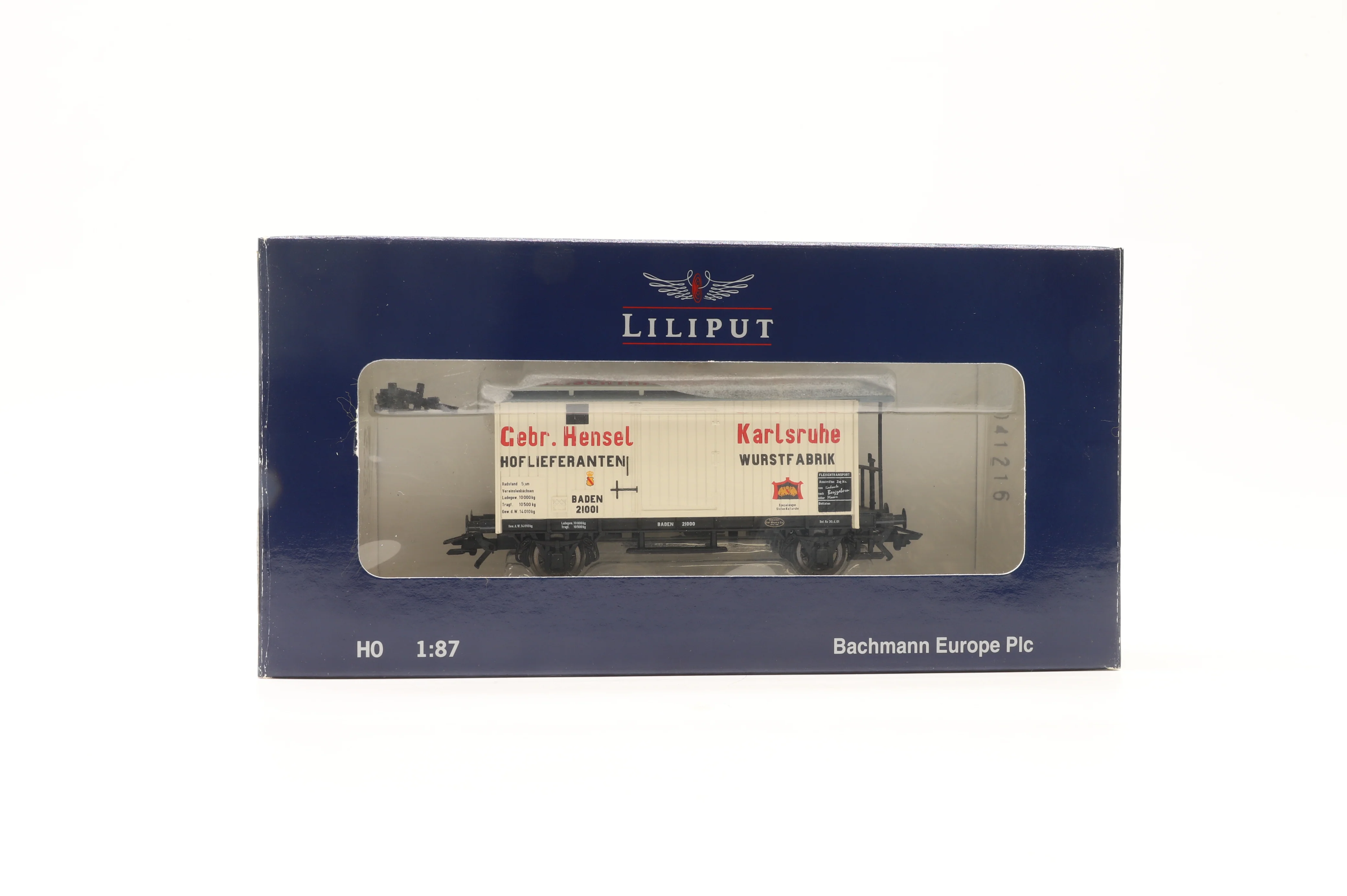 Liliput HO Rake Of 5 DRG Brown Box Vans Inc. L235431, L224802, L223030, L235495 & L235496 - Image 5