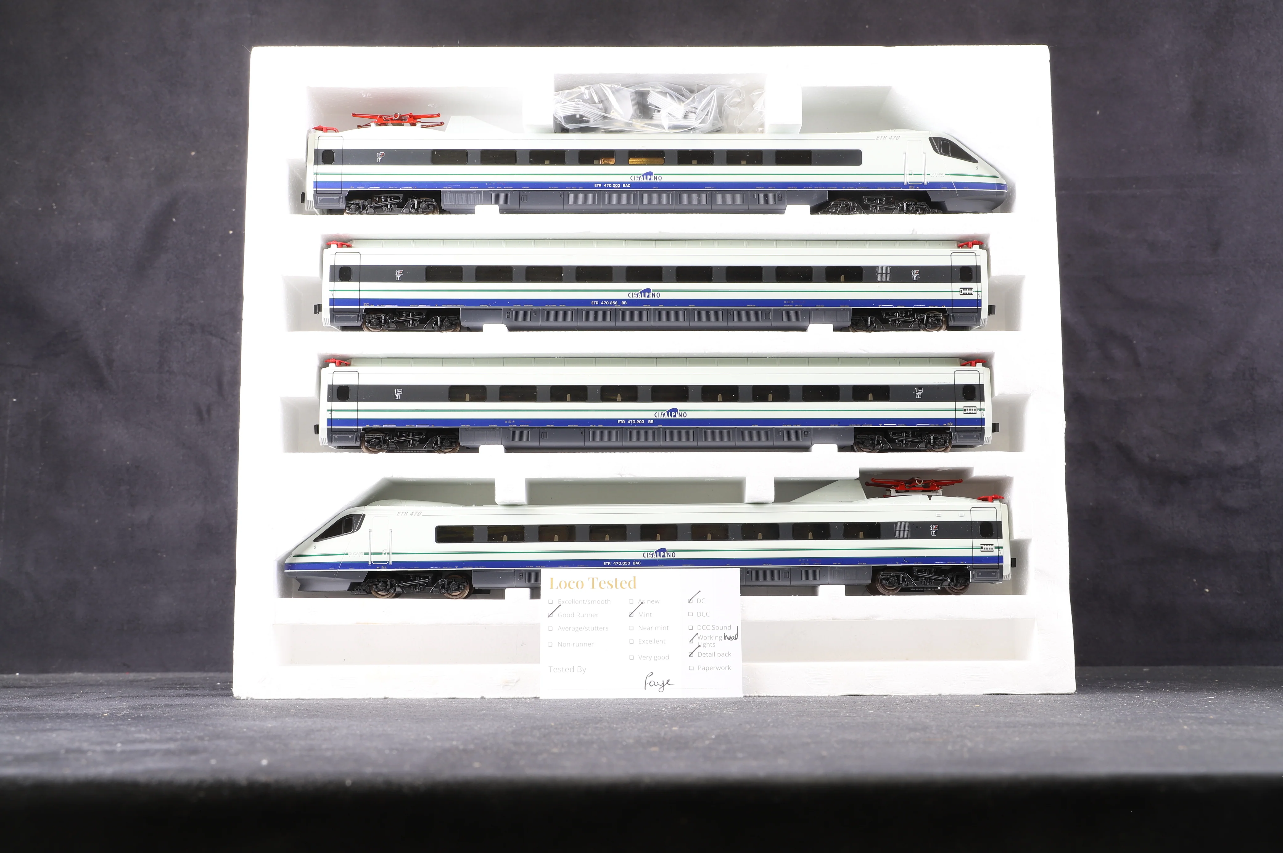 Lima HO ETR 470 Cisalpino Train, Inc. L149719, L149939 & 39-1, L149940 & 40-1 - Image 3