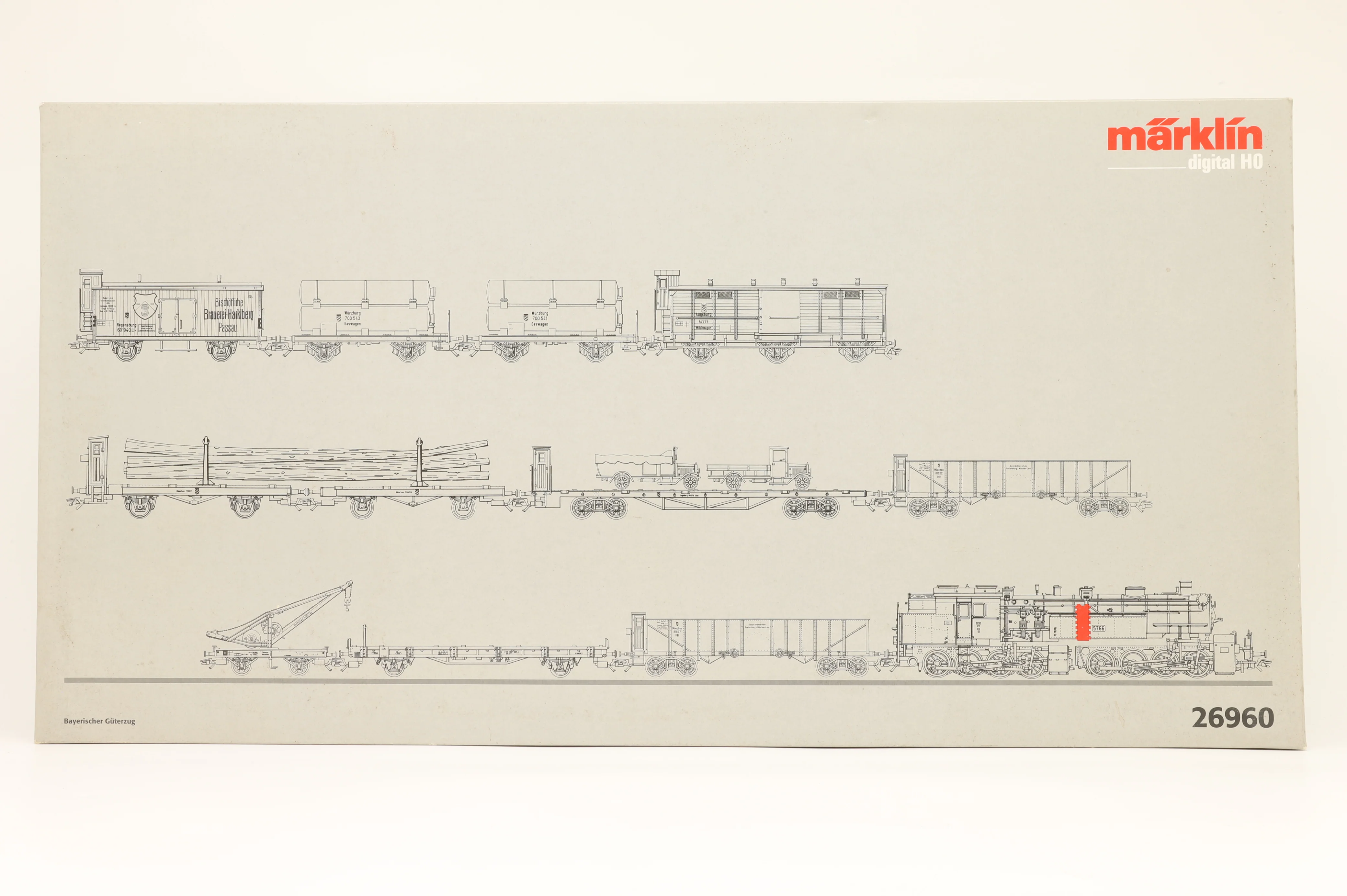 Marklin HO 26960 11 Piece Bavarian Set With Steam Locomotive Gt 2x4/4 'Mallet' DRG 3 Rail Digital
