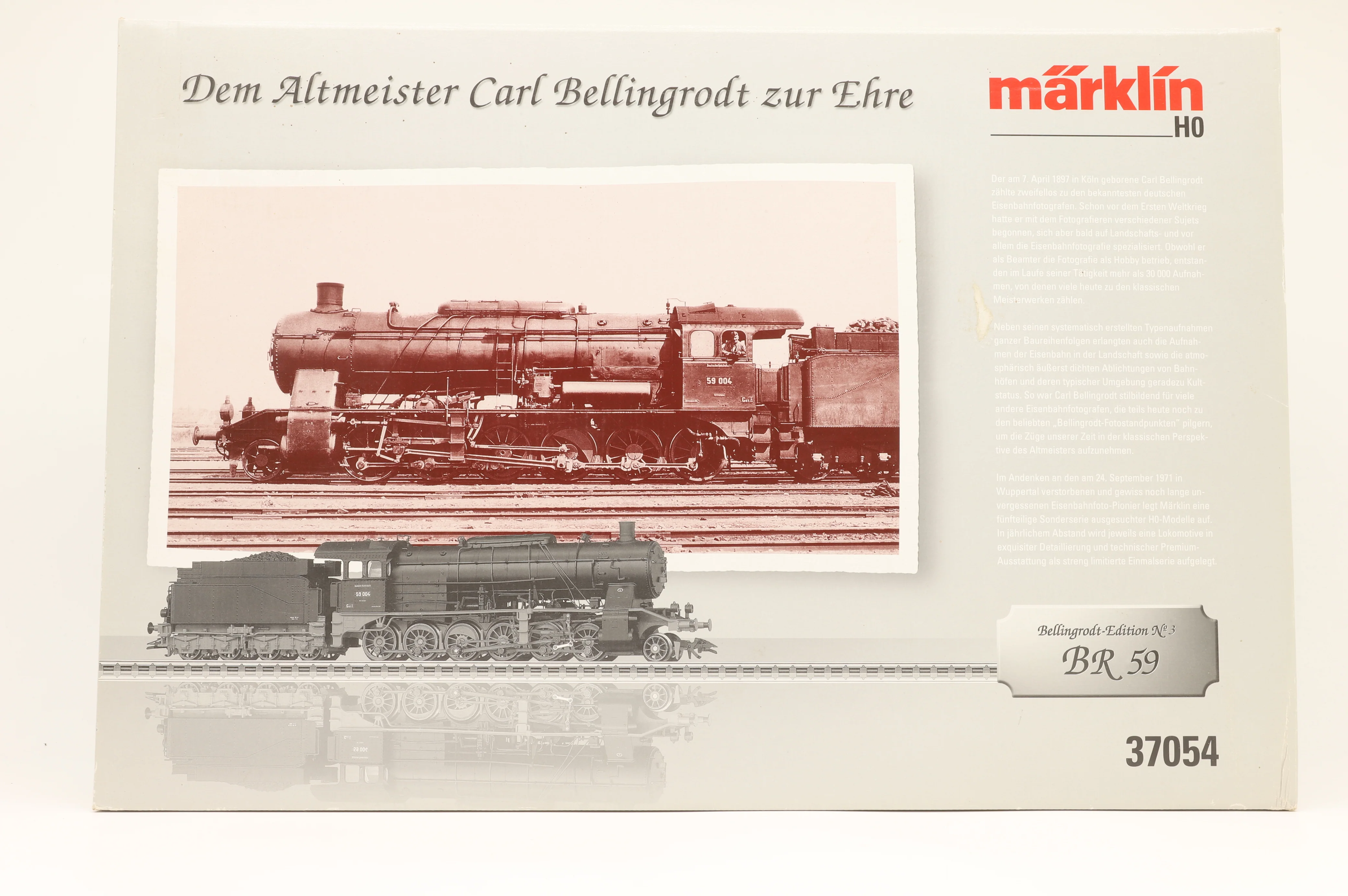 Marklin HO 37054 BR 59 Freight Steam Locomotive & Cabinet 3 Rail MFX Sound