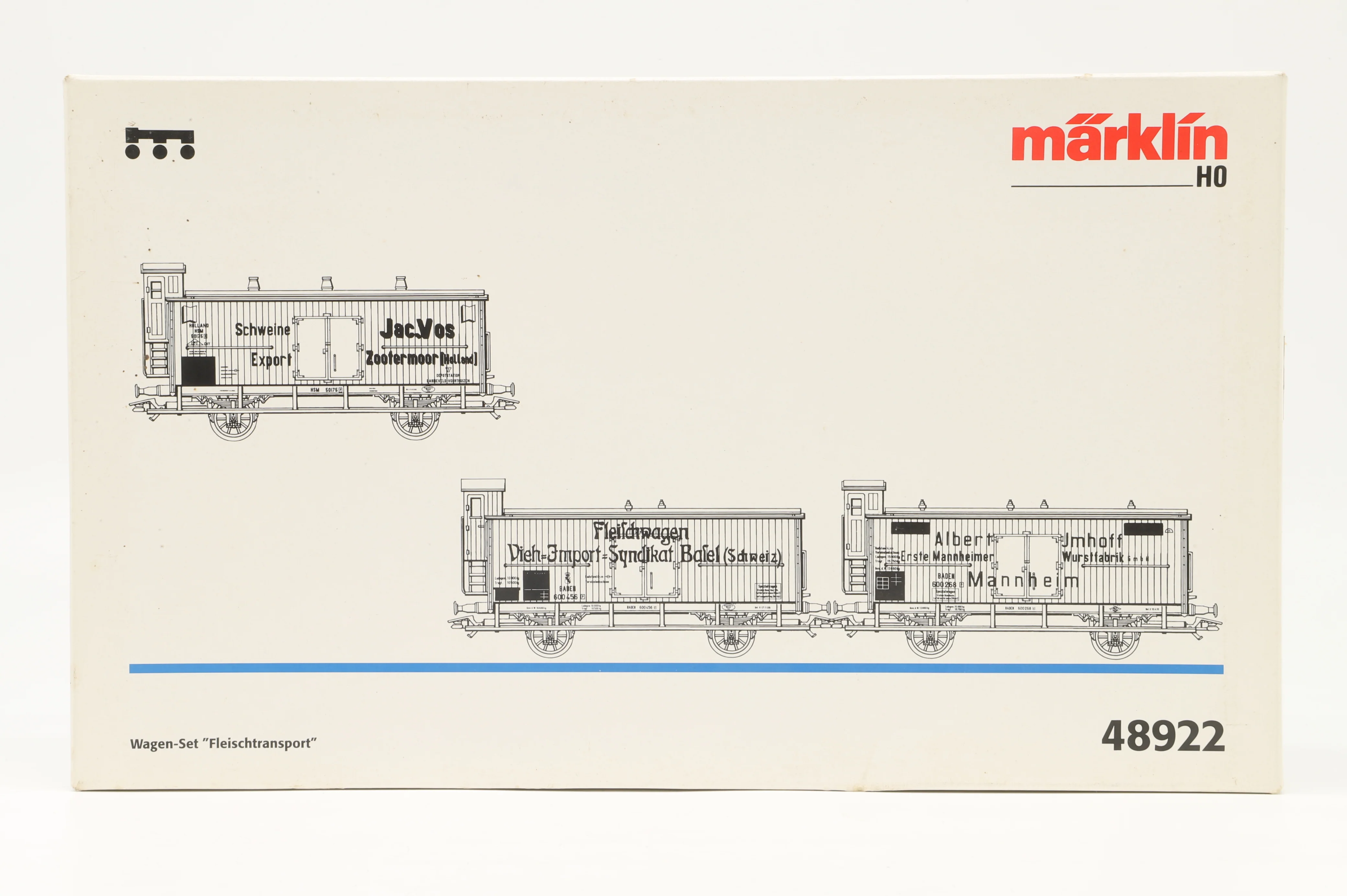 Marklin HO 48922 Meat Transport Car Set