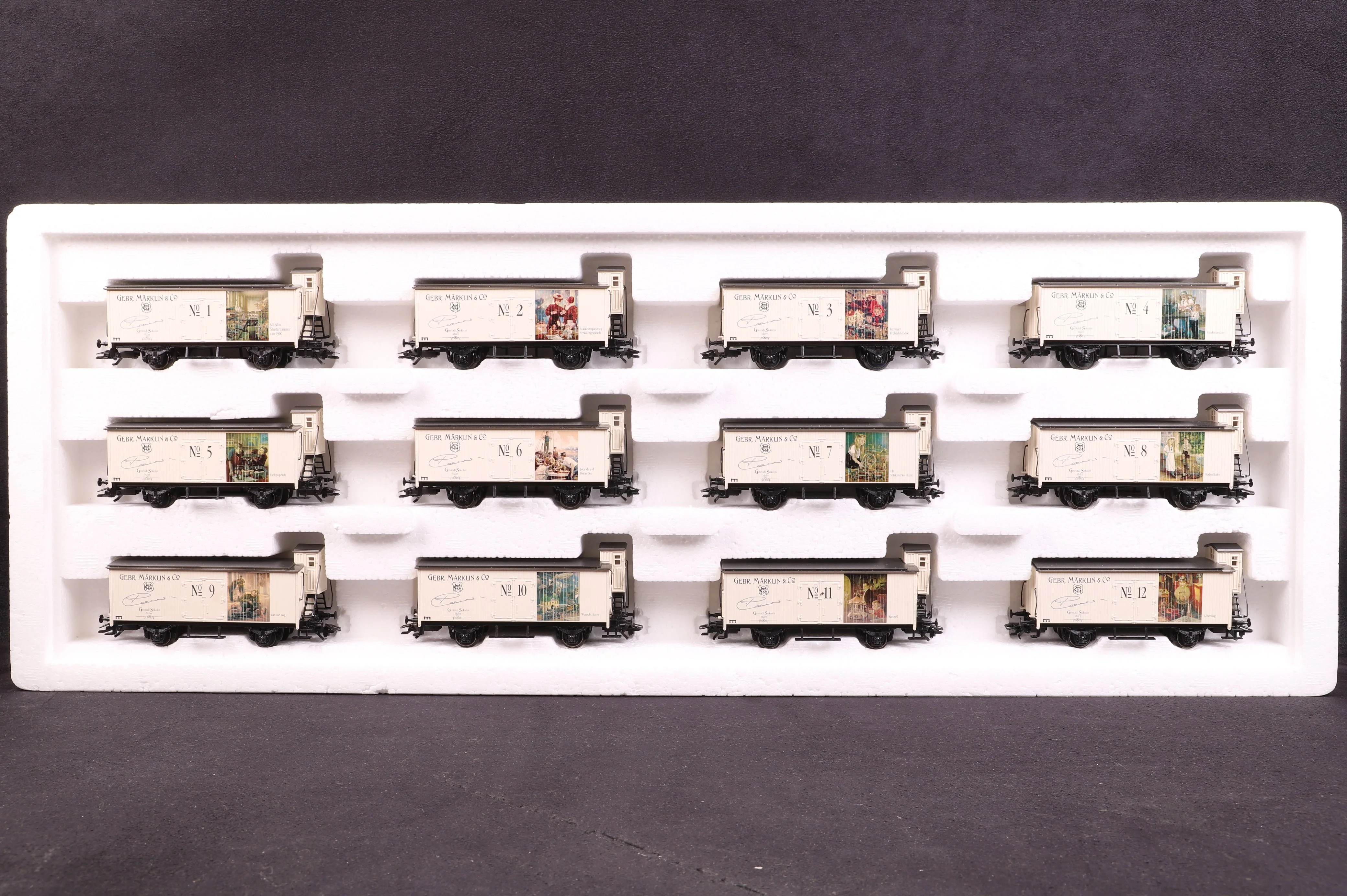 Marklin HO 94022 Wagon Set Art Calendar 1998