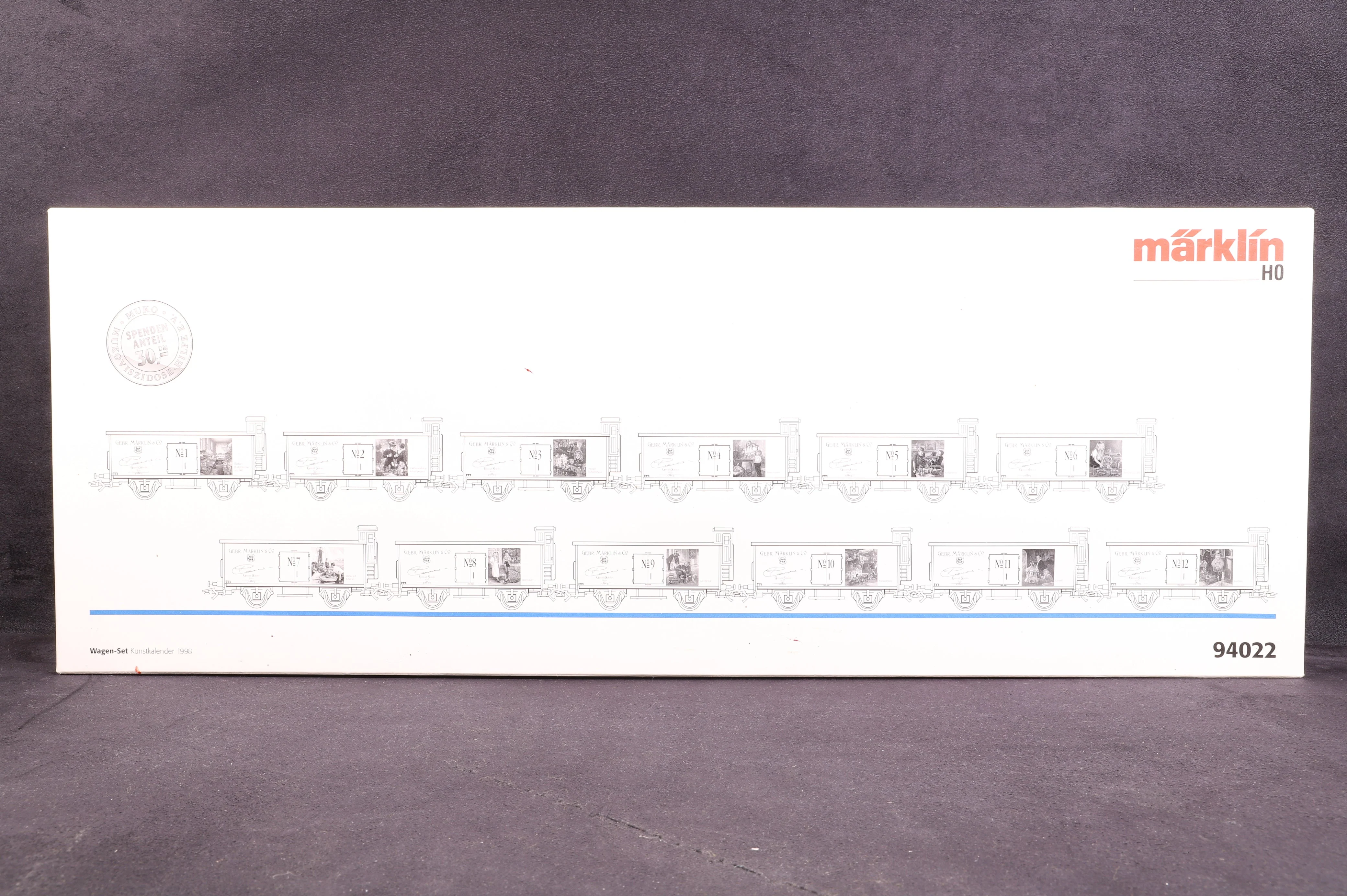 Marklin HO 94022 Wagon Set Art Calendar 1998 - Image 2