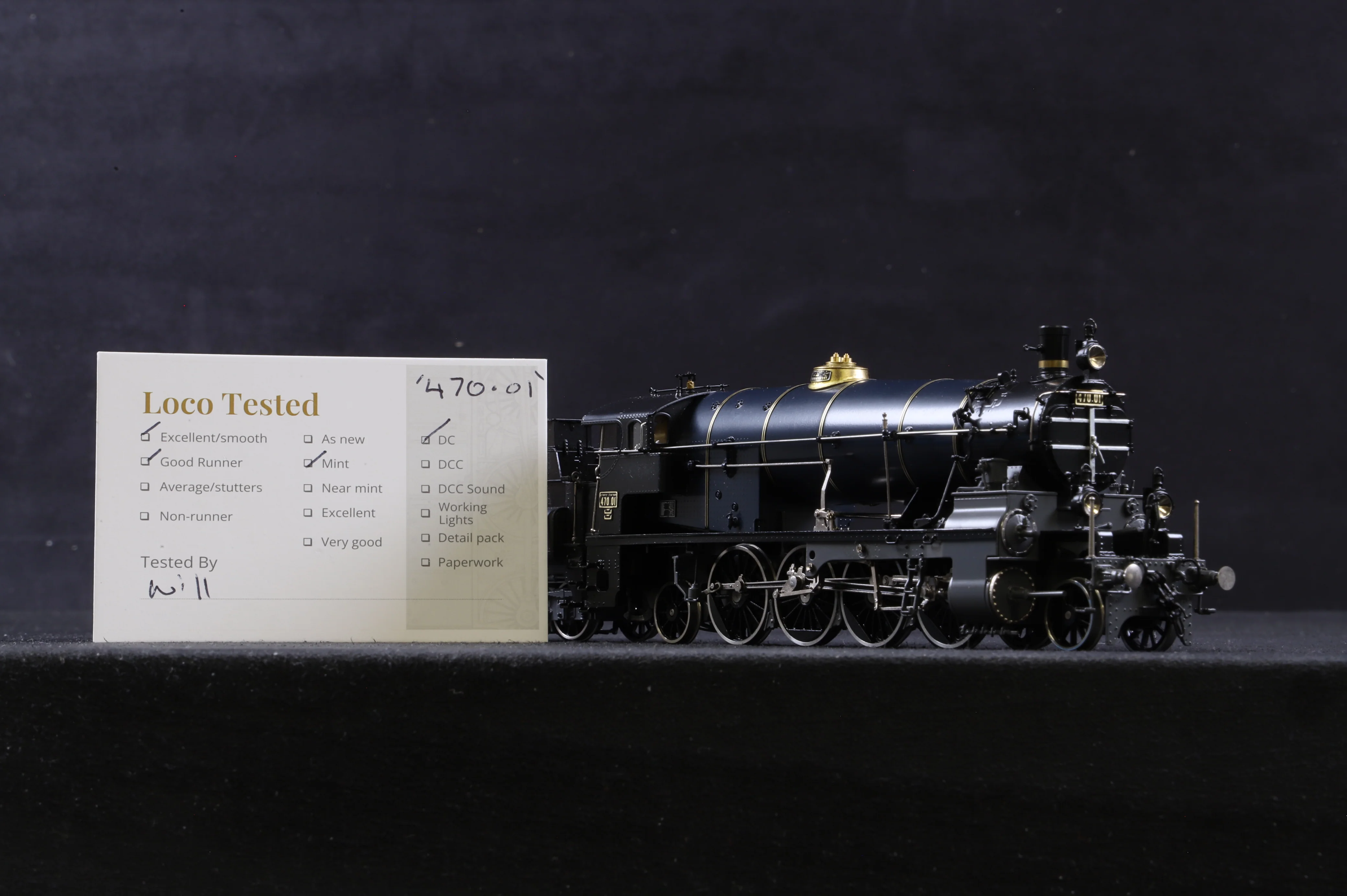 Micro-Metakit HO Brass 00800H kkStB Imperial Austrian Railway Class 470 Gölsdorf Loco, Ltd Ed.010/120 - Image 5
