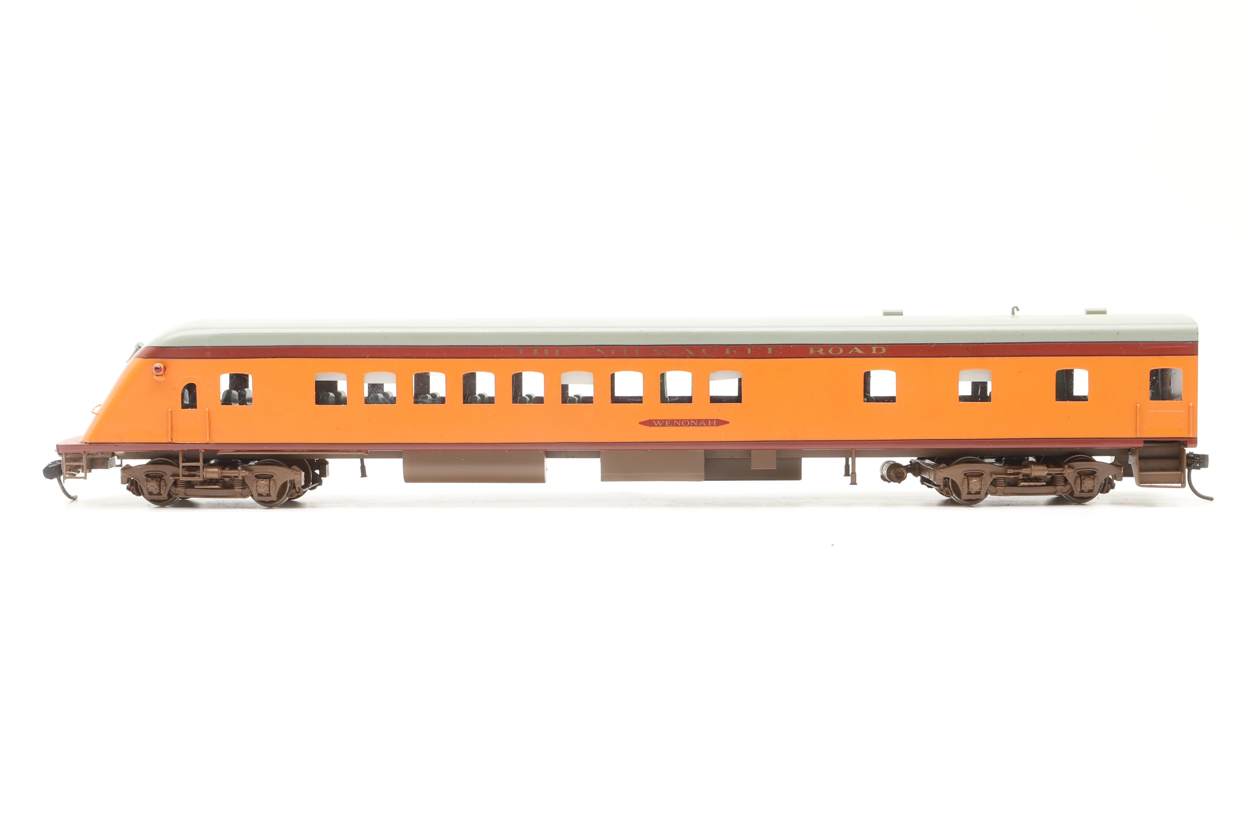 Nickel Plate Products HO Brass Rake Of 6 The Milwaukee Road Coaches - Image 2