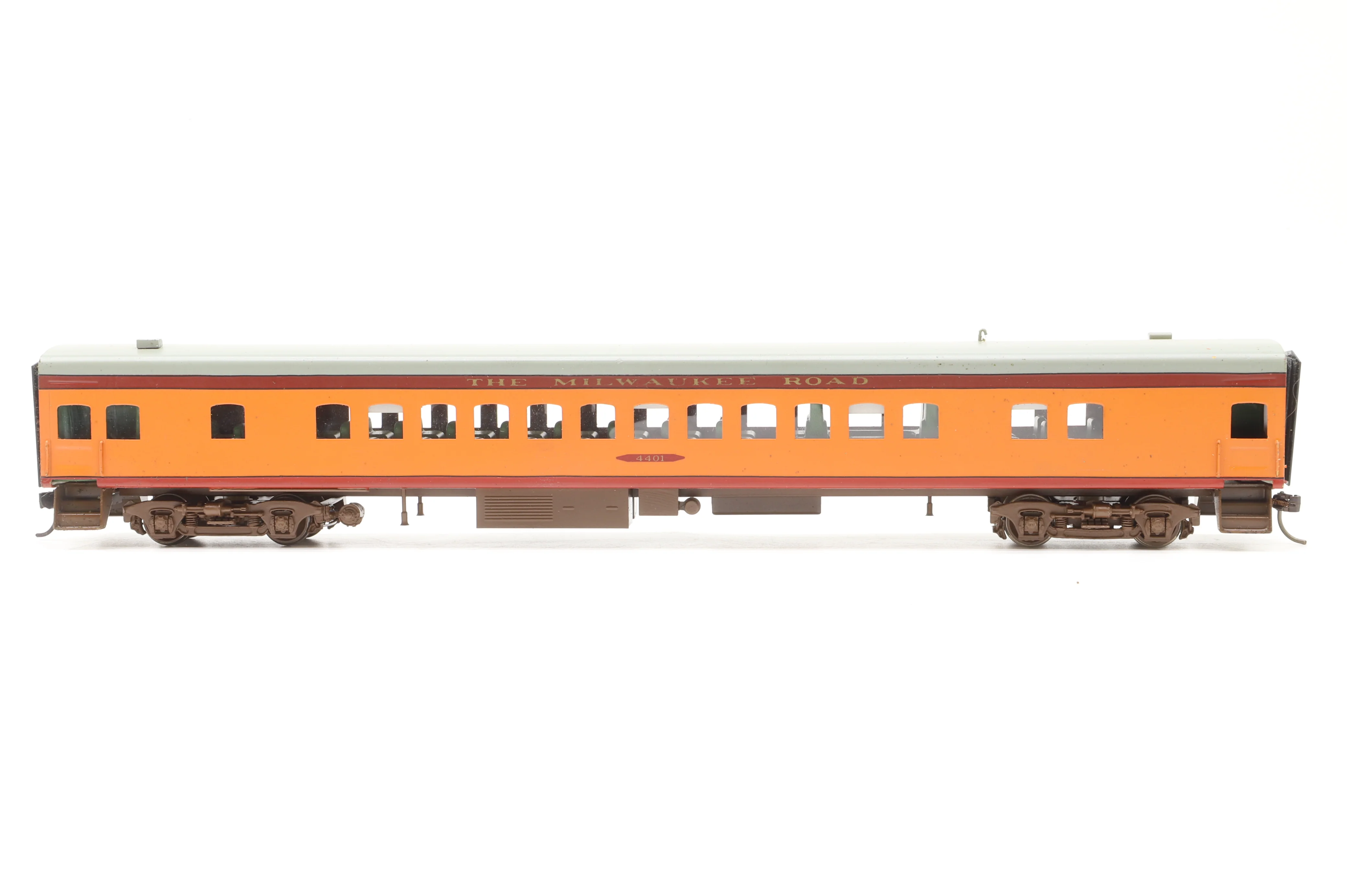 Nickel Plate Products HO Brass Rake Of 6 The Milwaukee Road Coaches - Image 3