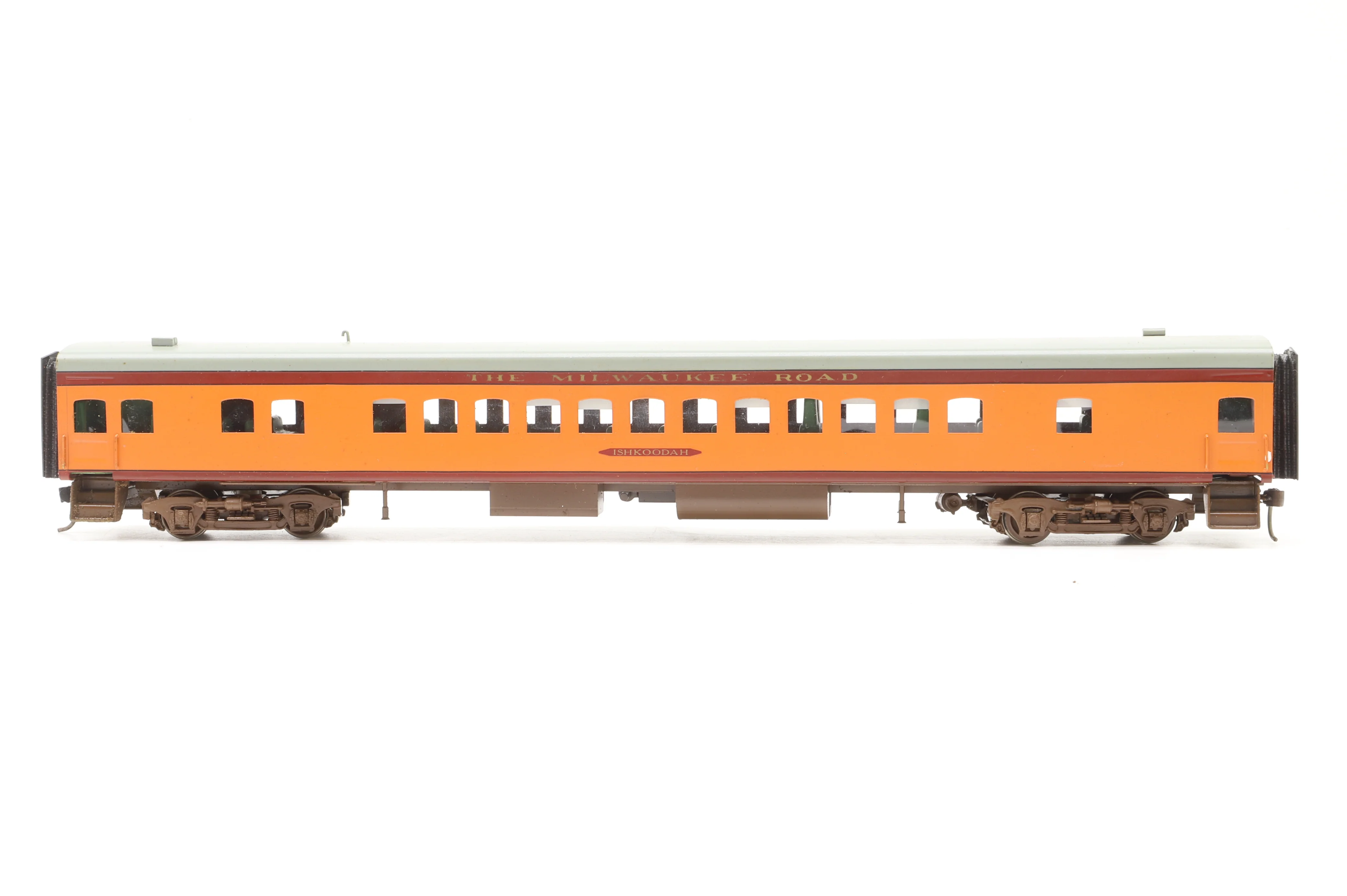 Nickel Plate Products HO Brass Rake Of 6 The Milwaukee Road Coaches - Image 6