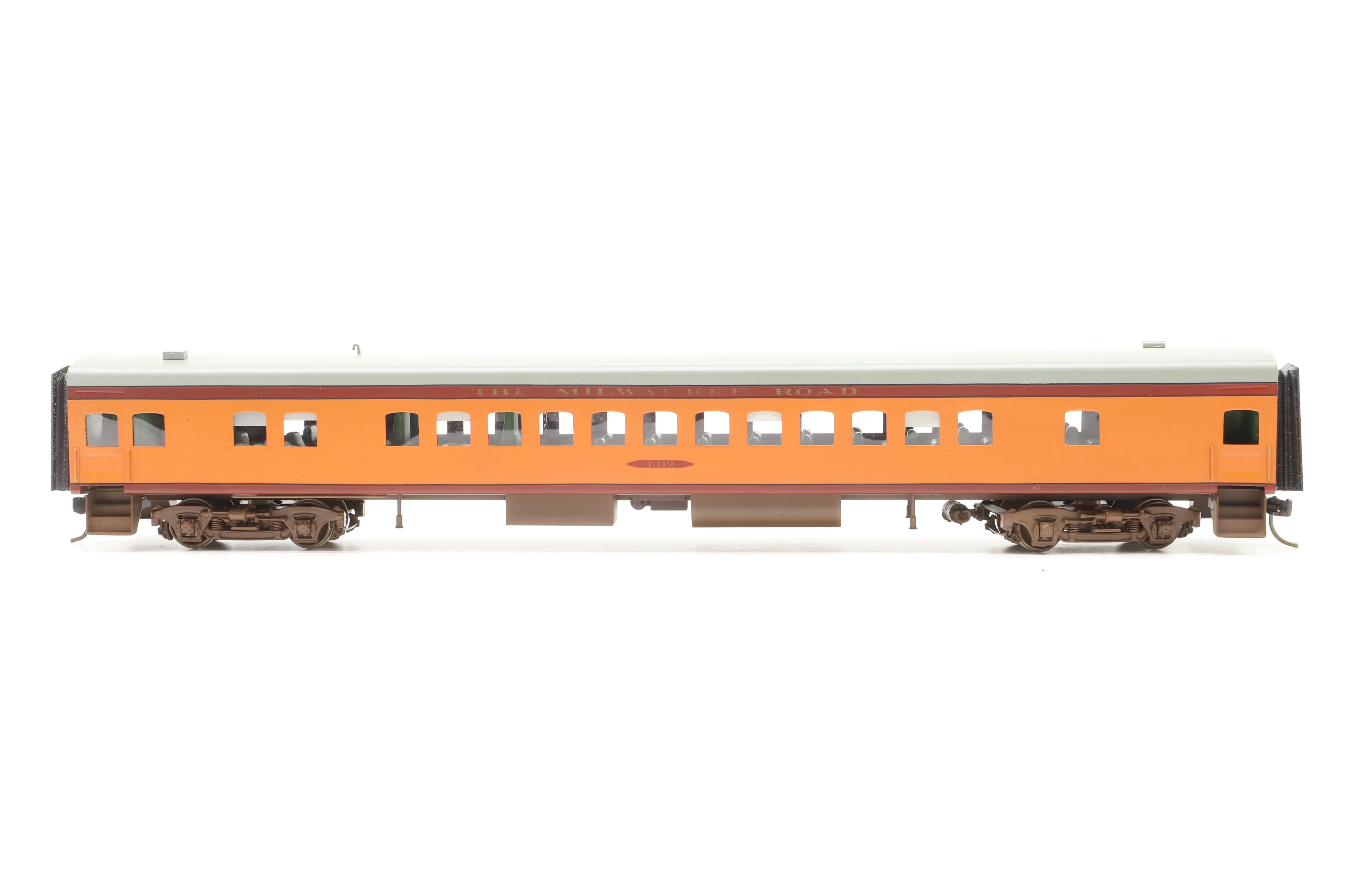 Nickel Plate Products HO Brass Rake Of 6 The Milwaukee Road Coaches - Image 7