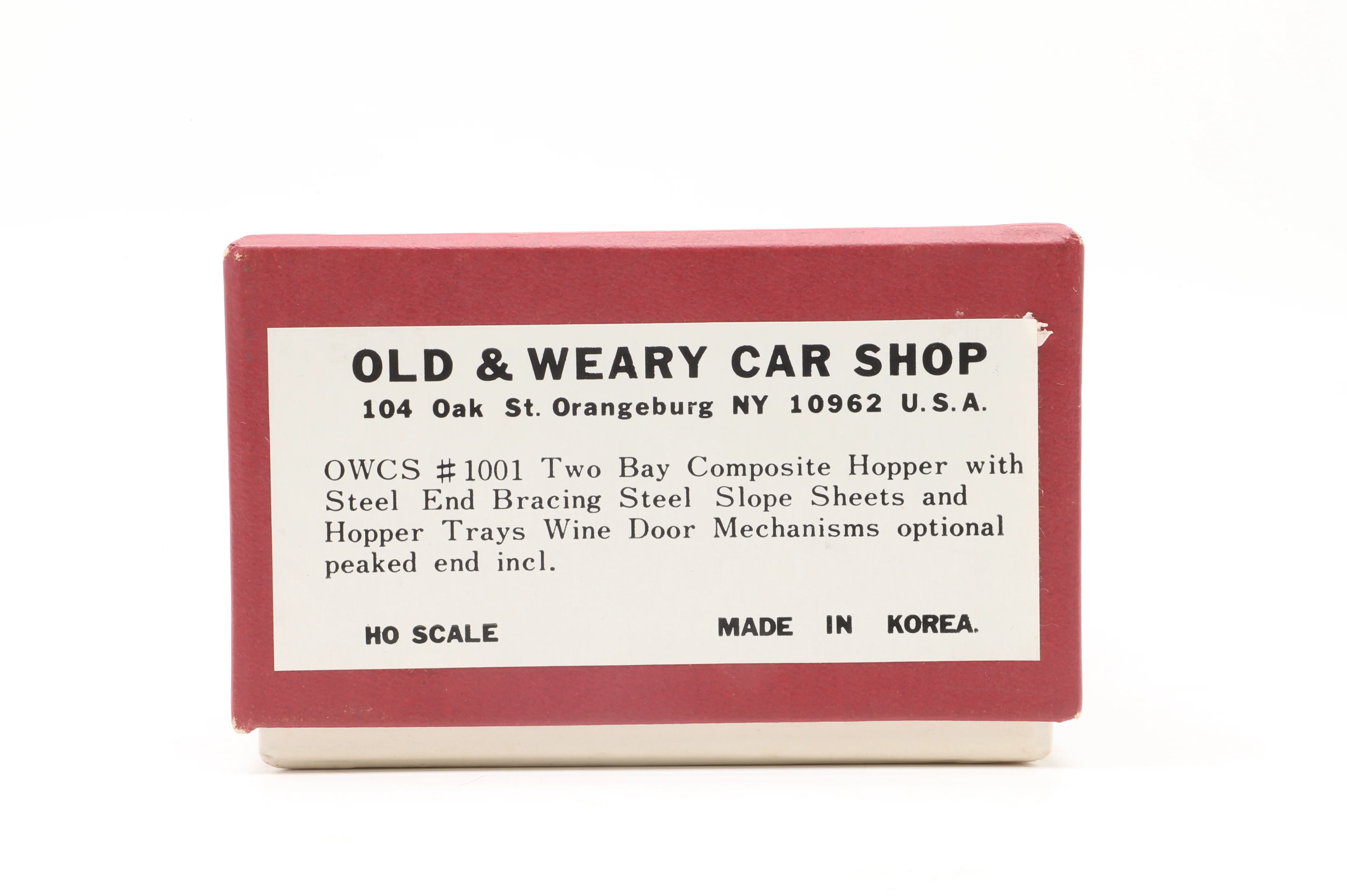 Old & Weary Car Shop HO Brass 1001 Two Bay Composite Hopper, Plain Brass - Image 4