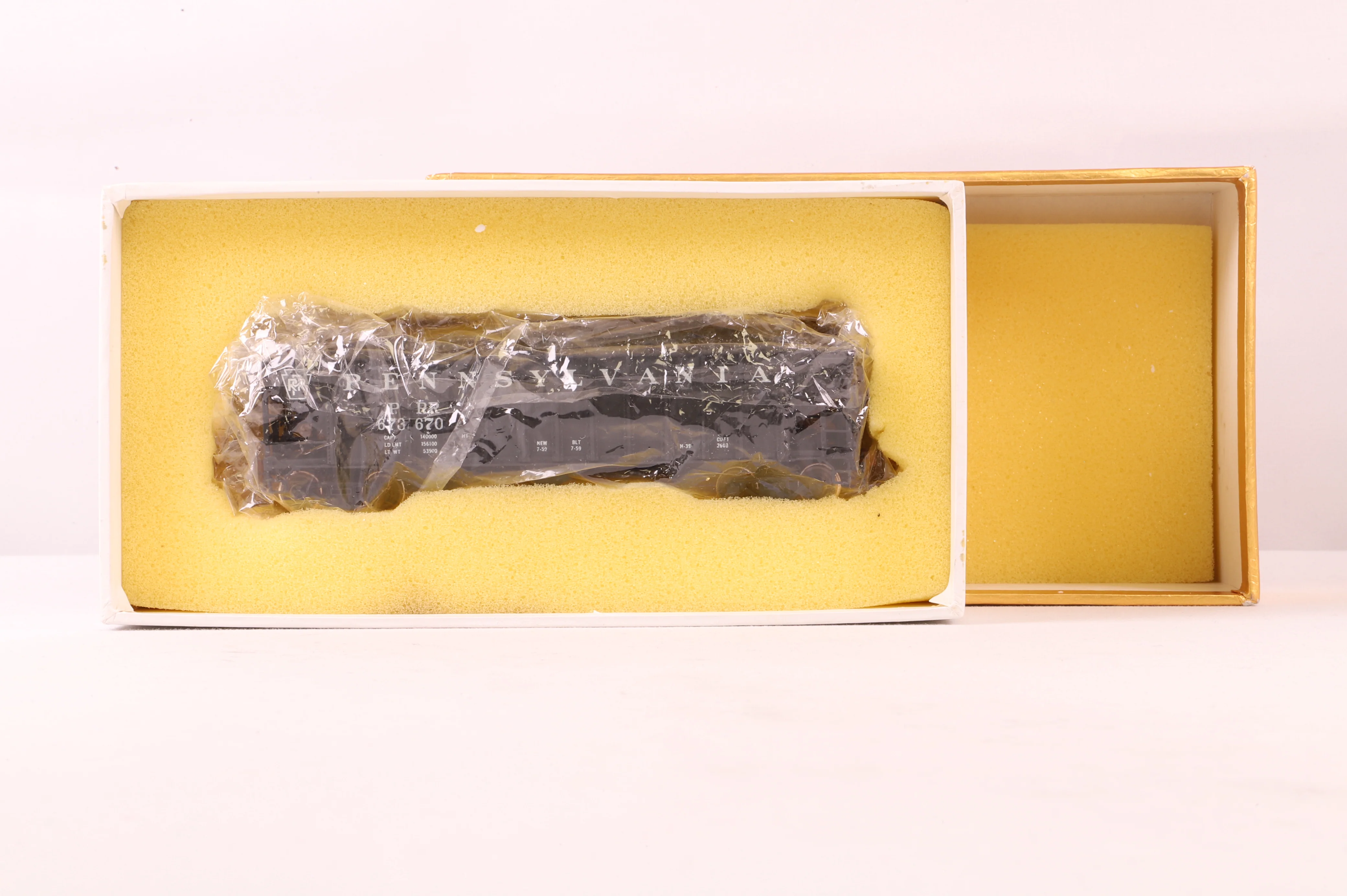 Oriental Limited HO Brass 0734 Hopper Covered PRR Class H39 C/P Tolf '673670' - Image 5
