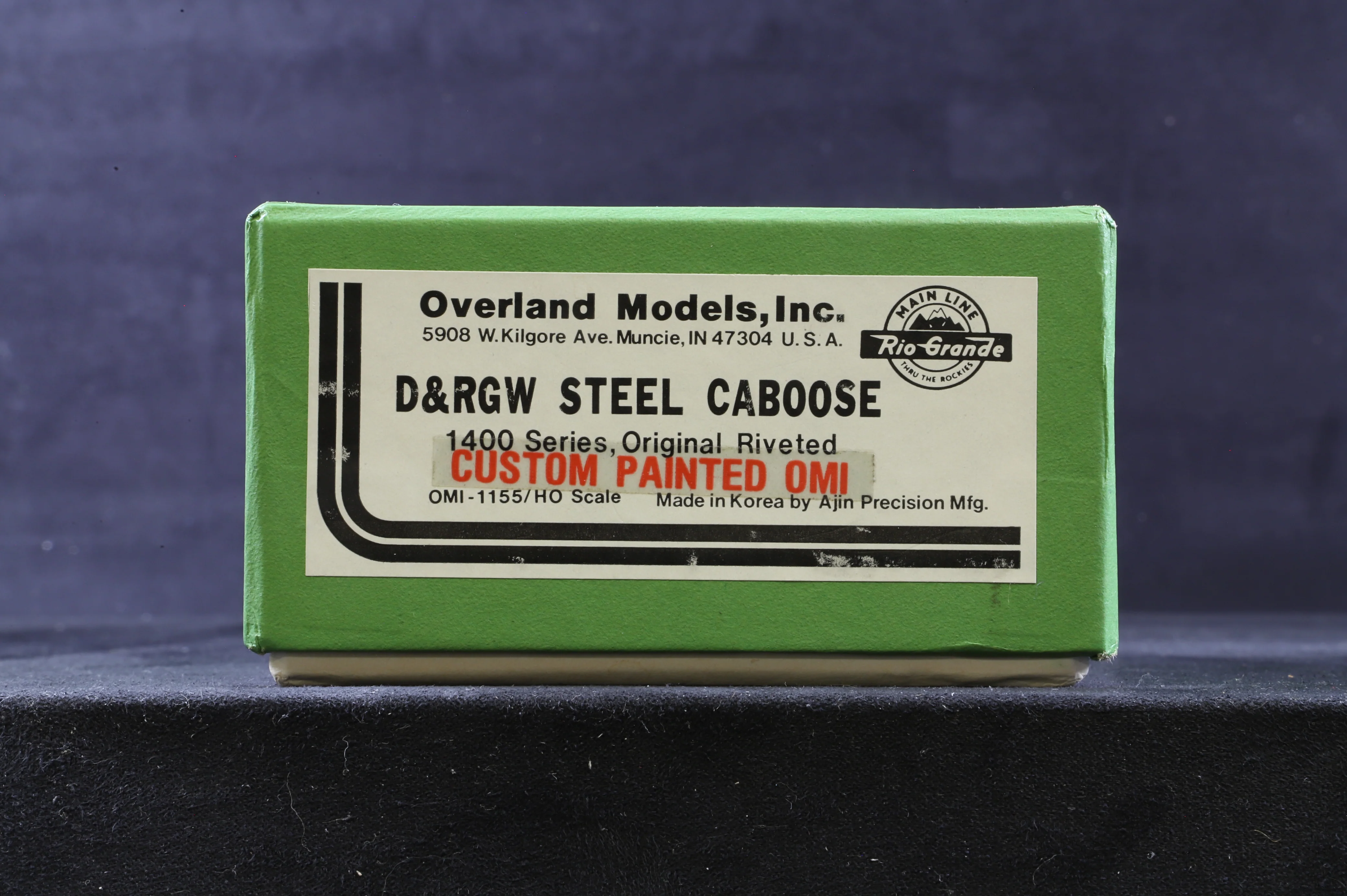 Overland Models/Ajin Precision HO Brass OMI-1155 D&RGW Steel Caboose, Main line Rio Grande, Custom Painted - Image 4