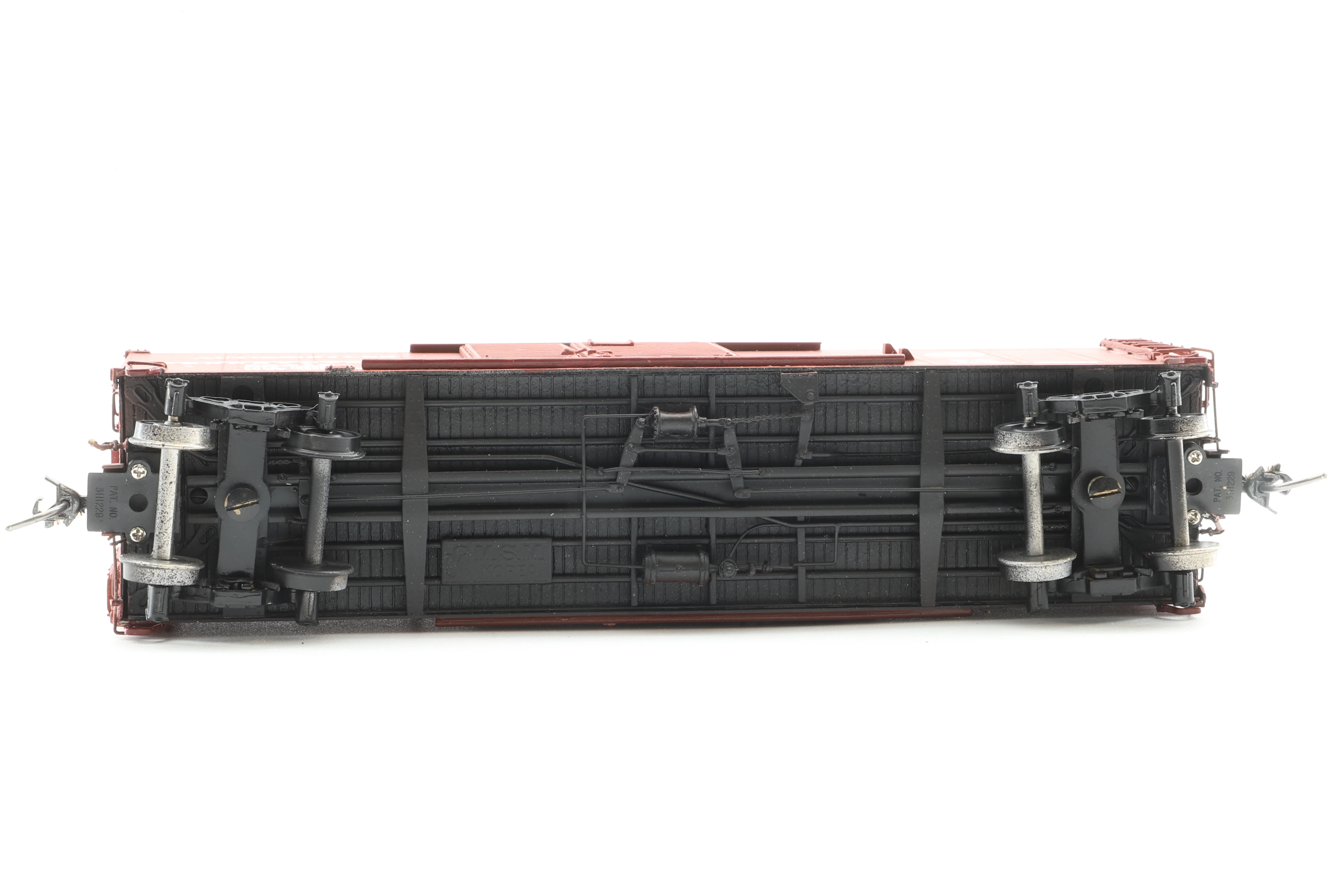 Overland Models HO Brass 3018 X-28 Boxcar No.58418 in PRR Brown - Image 4
