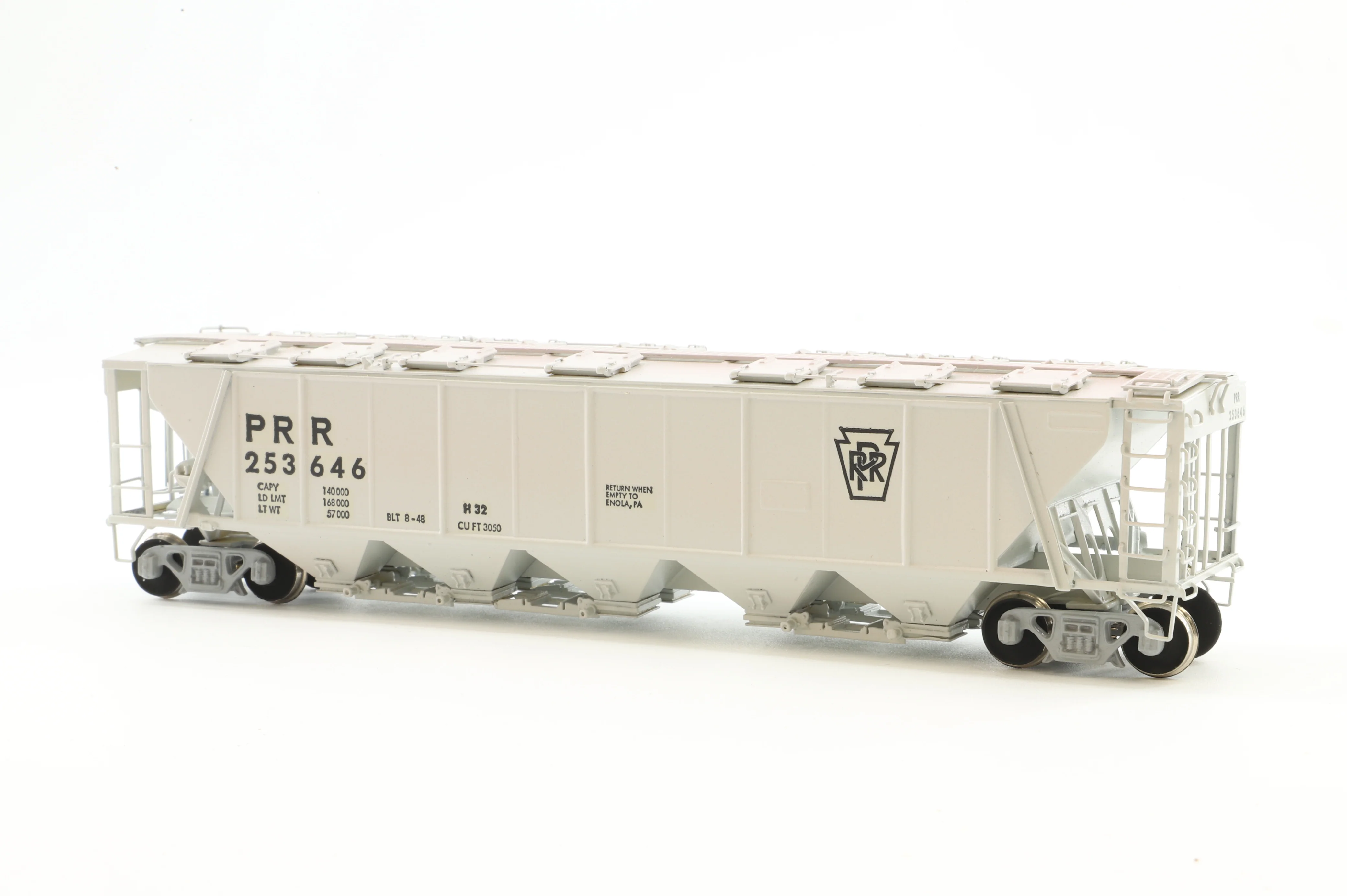 Overland Models HO Brass OMI-1313 Hopper covered PRR Class H32 '253646' - Image 2