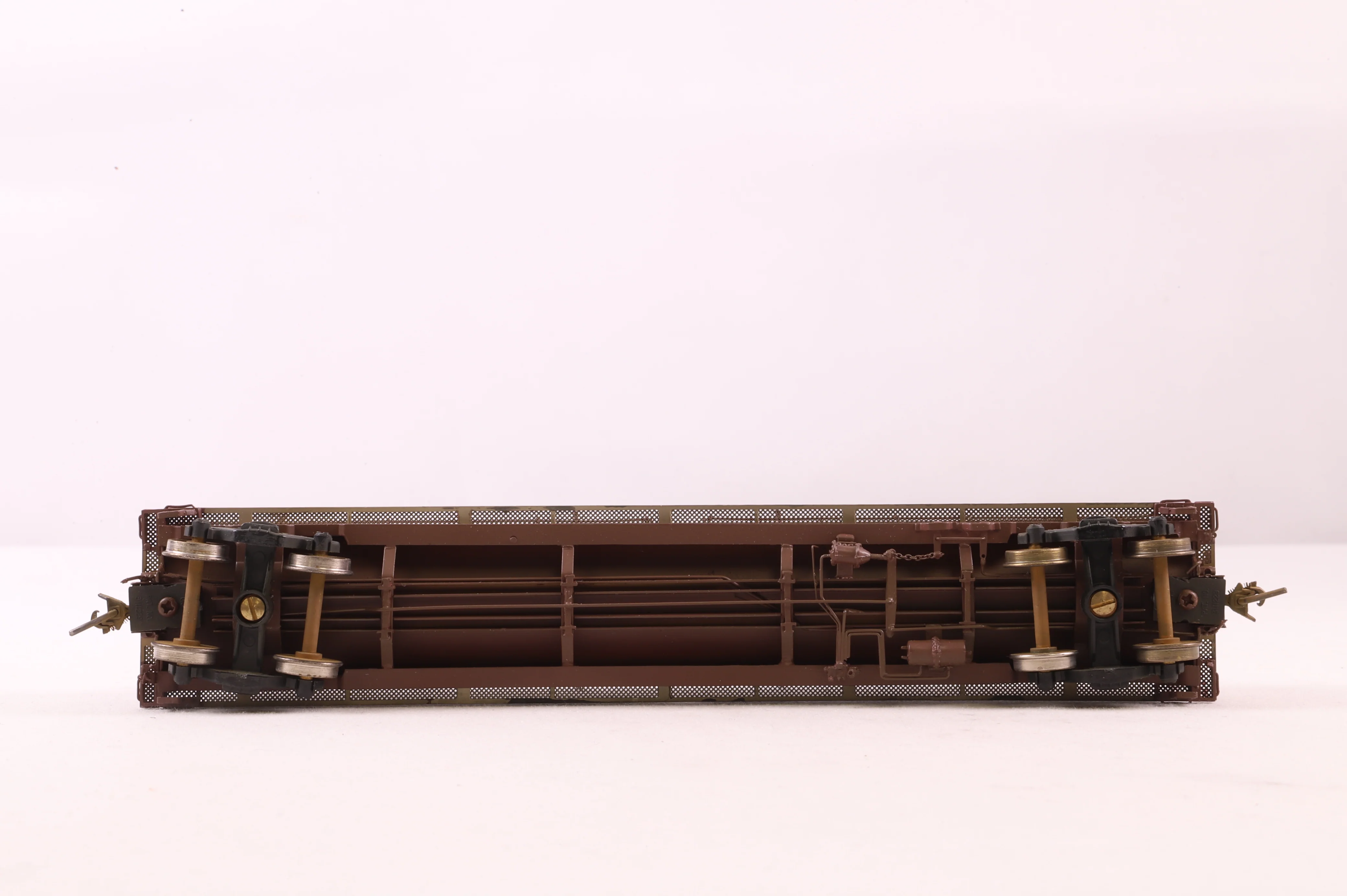 Overland Models HO Brass OMI-1357 Thrail Coil Steel Car No.950056 in Missouri Pacific Brown - Image 4