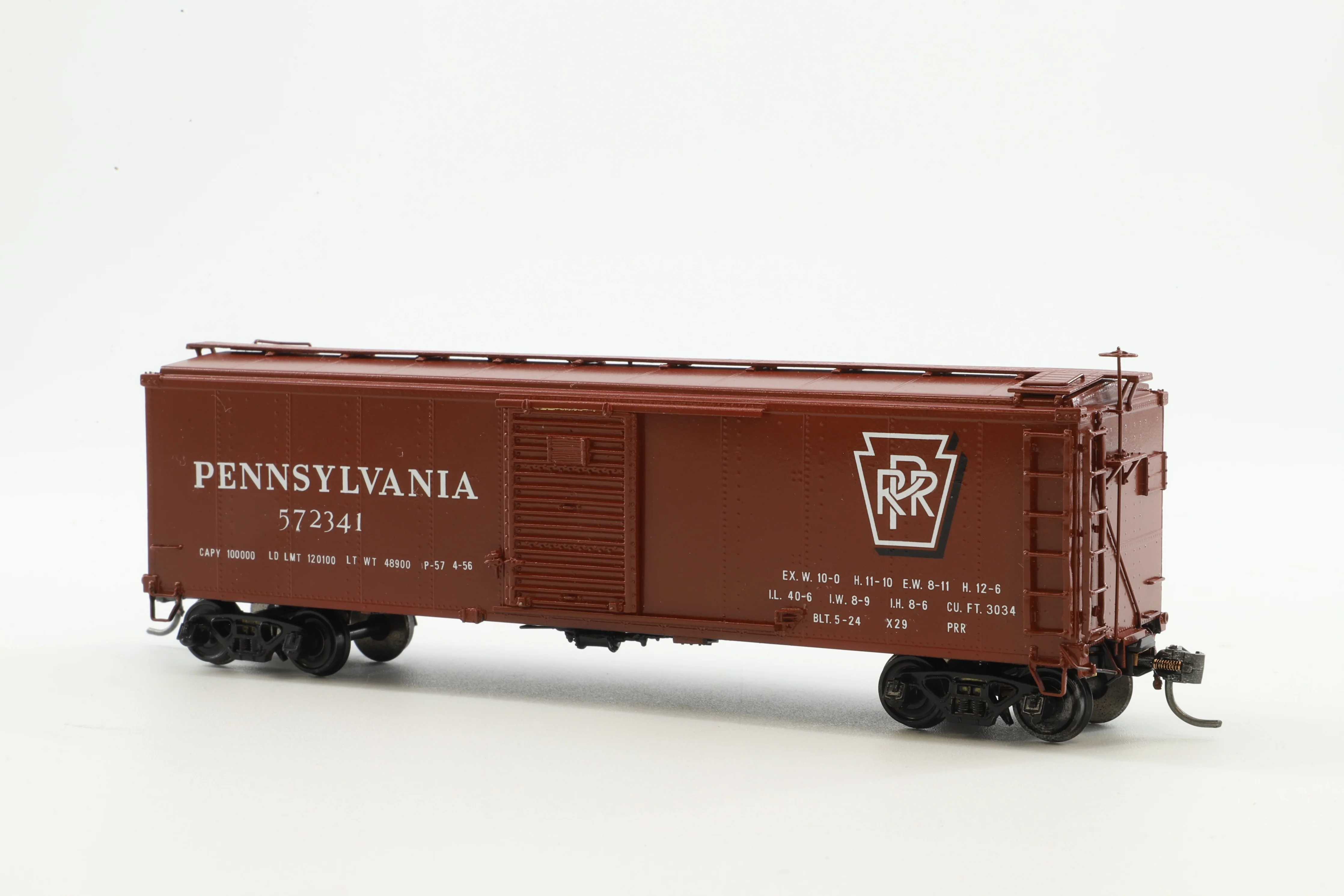 Overland Models HO Brass OMI-3013 Box Car PRR Class X29 w/ Corrugated Doors & Ends '572341'